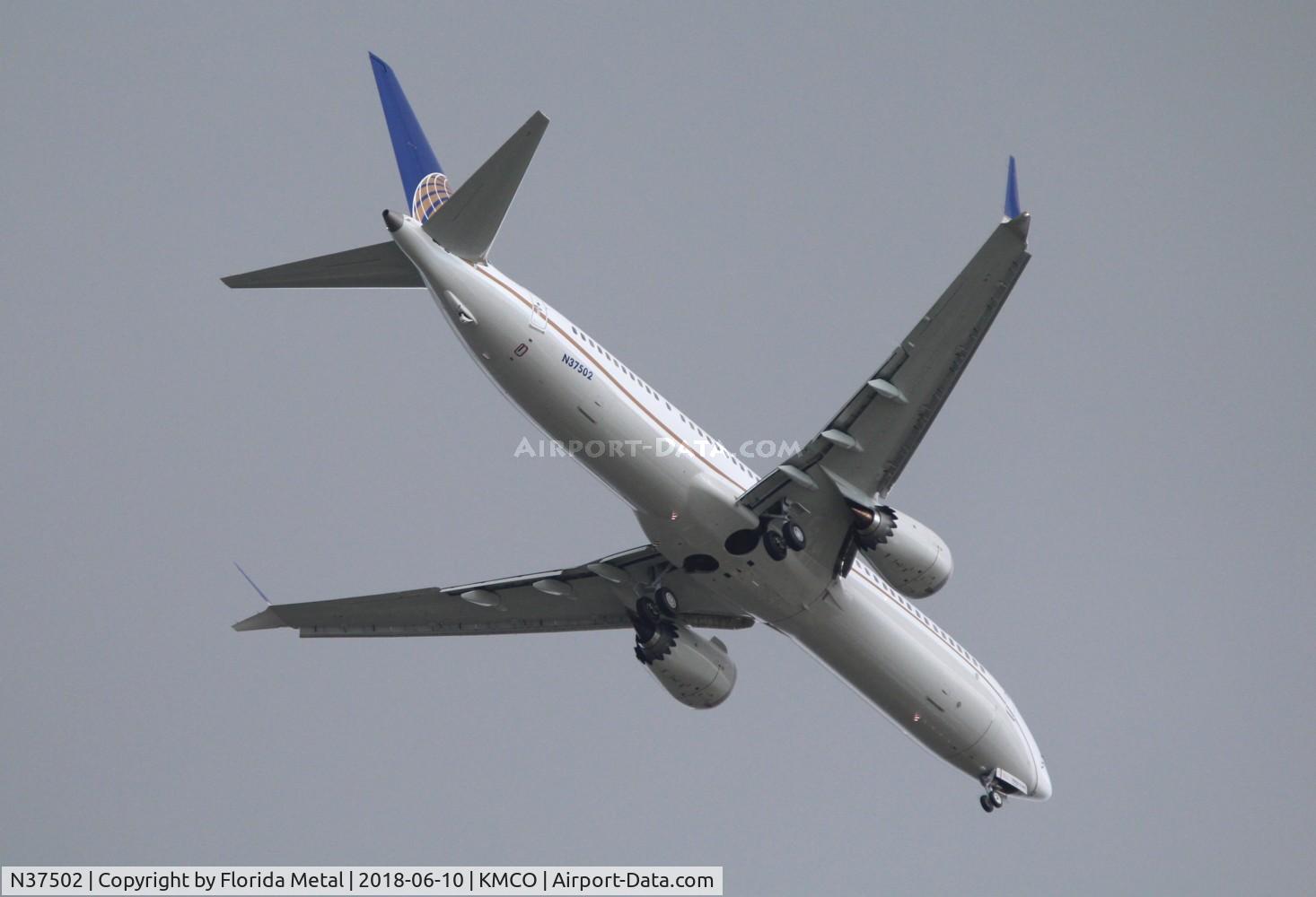 N37502, 2018 Boeing 737-9 MAX C/N 43431, United