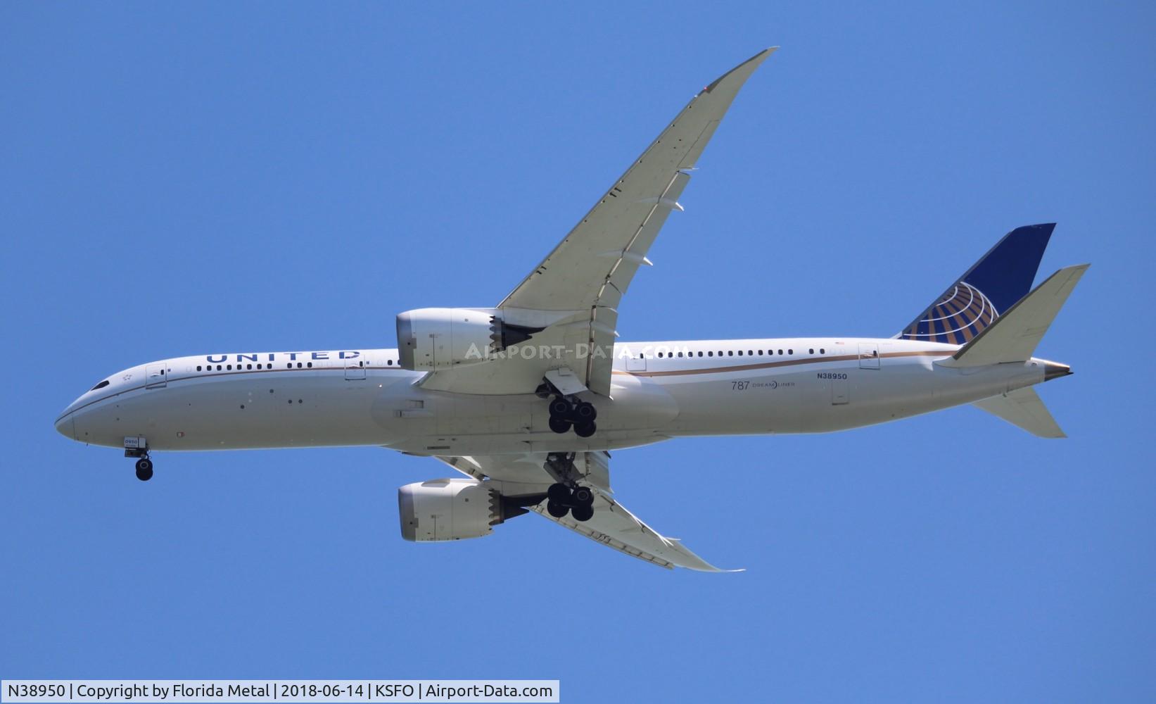 N38950, 2014 Boeing 787-9 Dreamliner Dreamliner C/N 36401, United