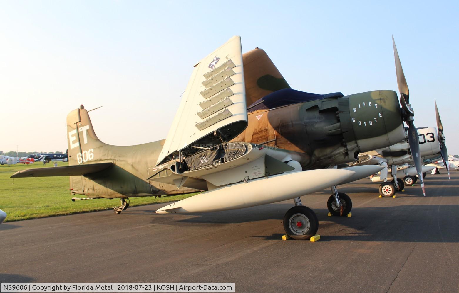 N39606, 1955 Douglas AD-6 Skyraider C/N 10838, AD-6 Skyraider