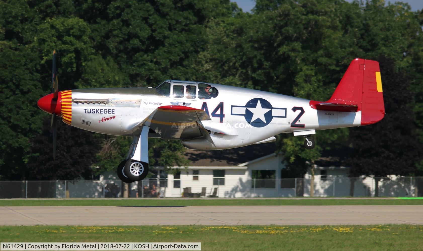 N61429, 1942 North American P-51C Mustang C/N 103-26199, P-51C