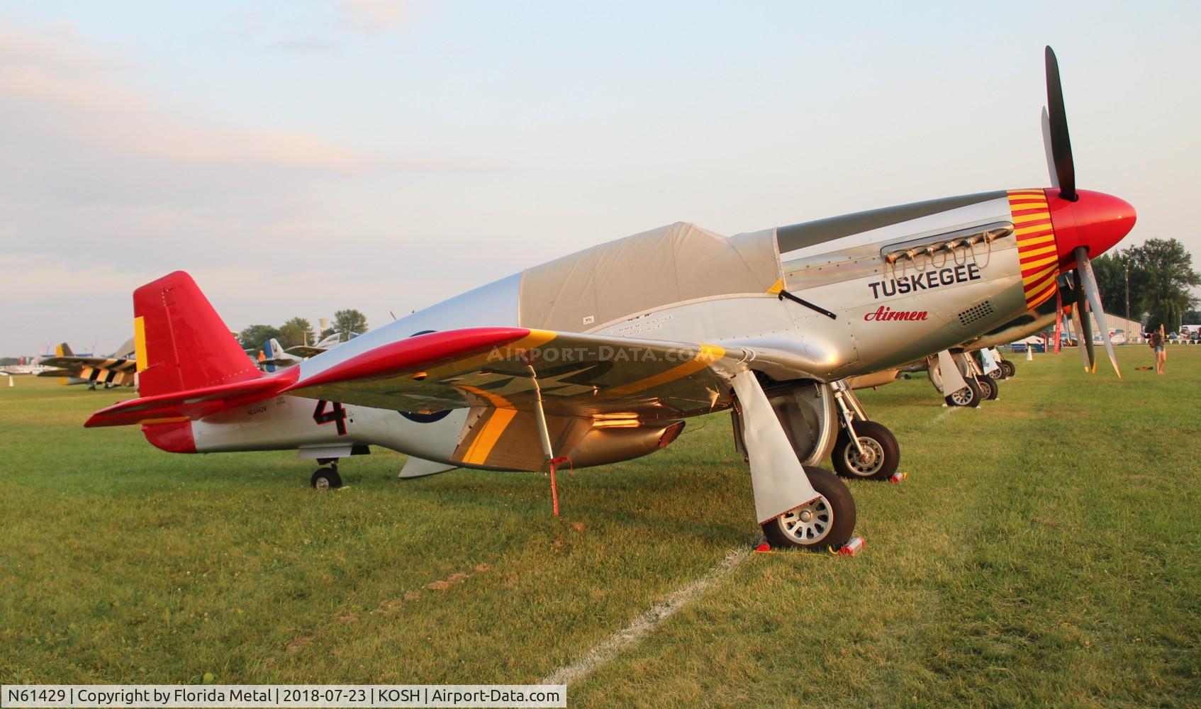 N61429, 1942 North American P-51C Mustang C/N 103-26199, P-51C