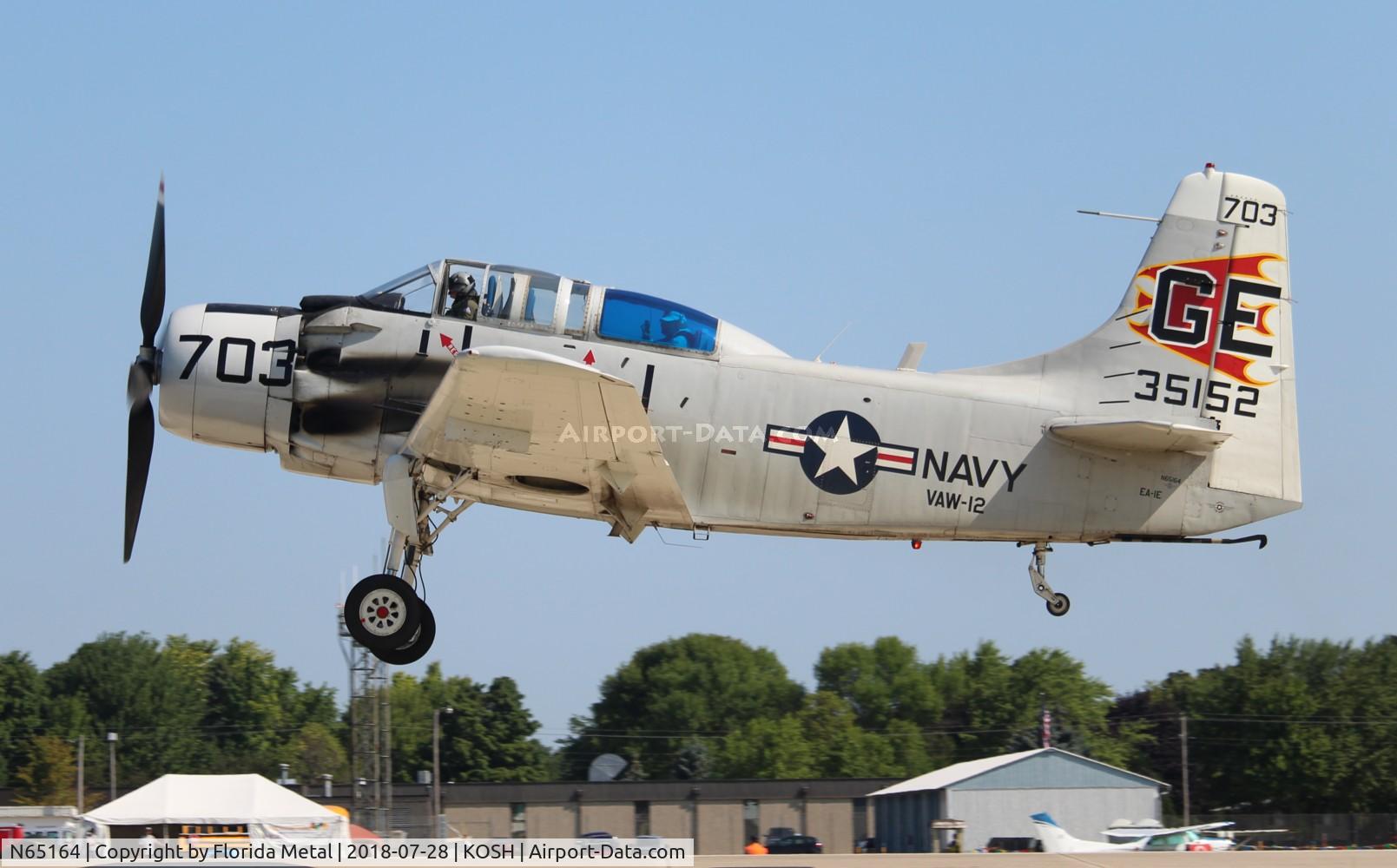 N65164, 1955 Douglas EA-1E Skyraider AD-5W C/N 55-471DH, EA-1E