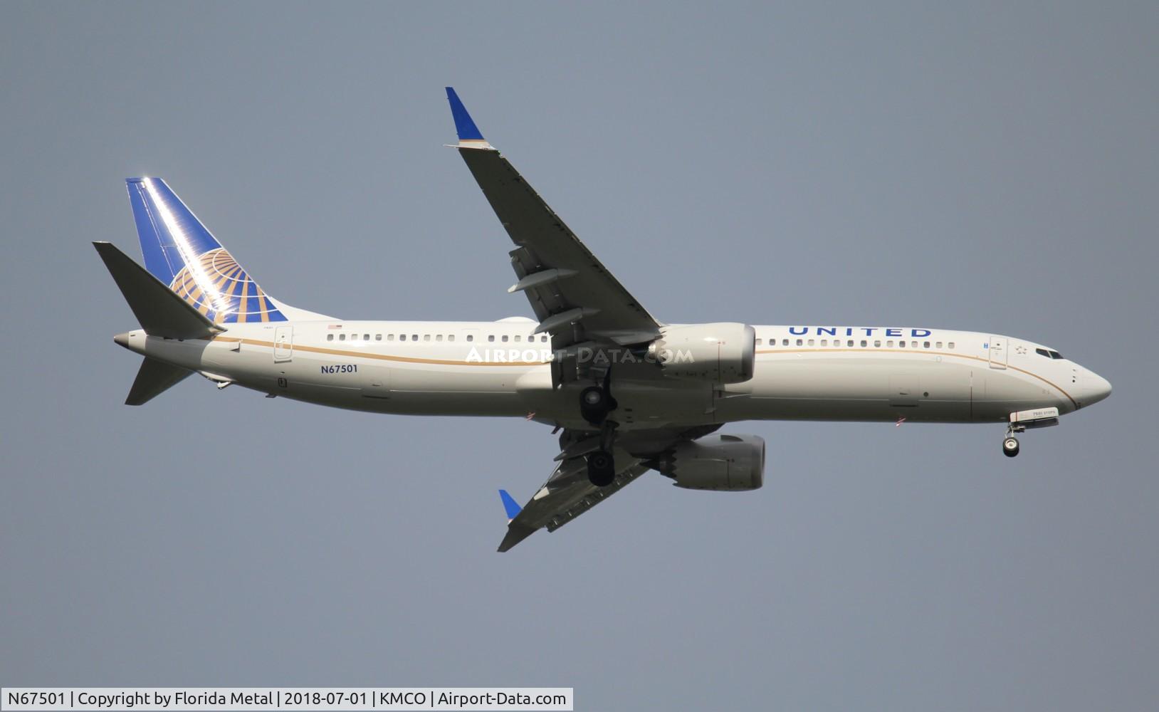 N67501, 2018 Boeing 737-9 MAX C/N 43430, United