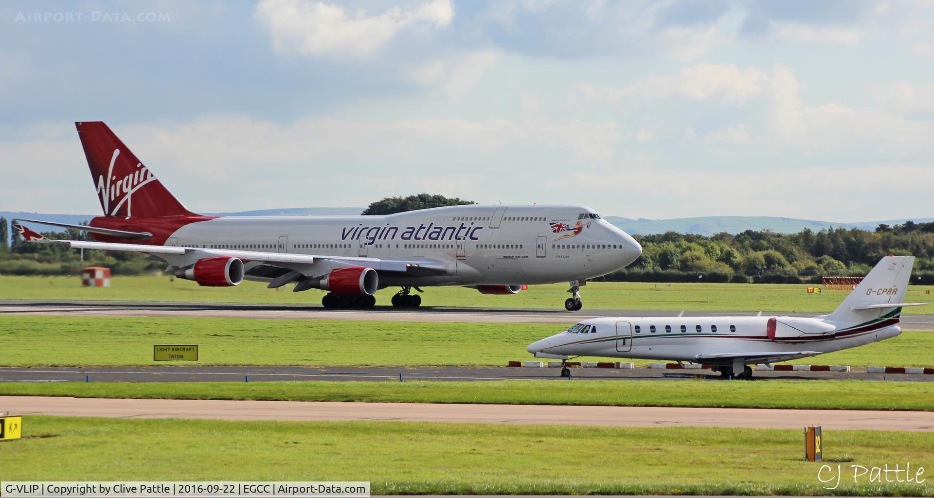 G-VLIP, 2001 Boeing 747-443 C/N 32338, @ EGCC