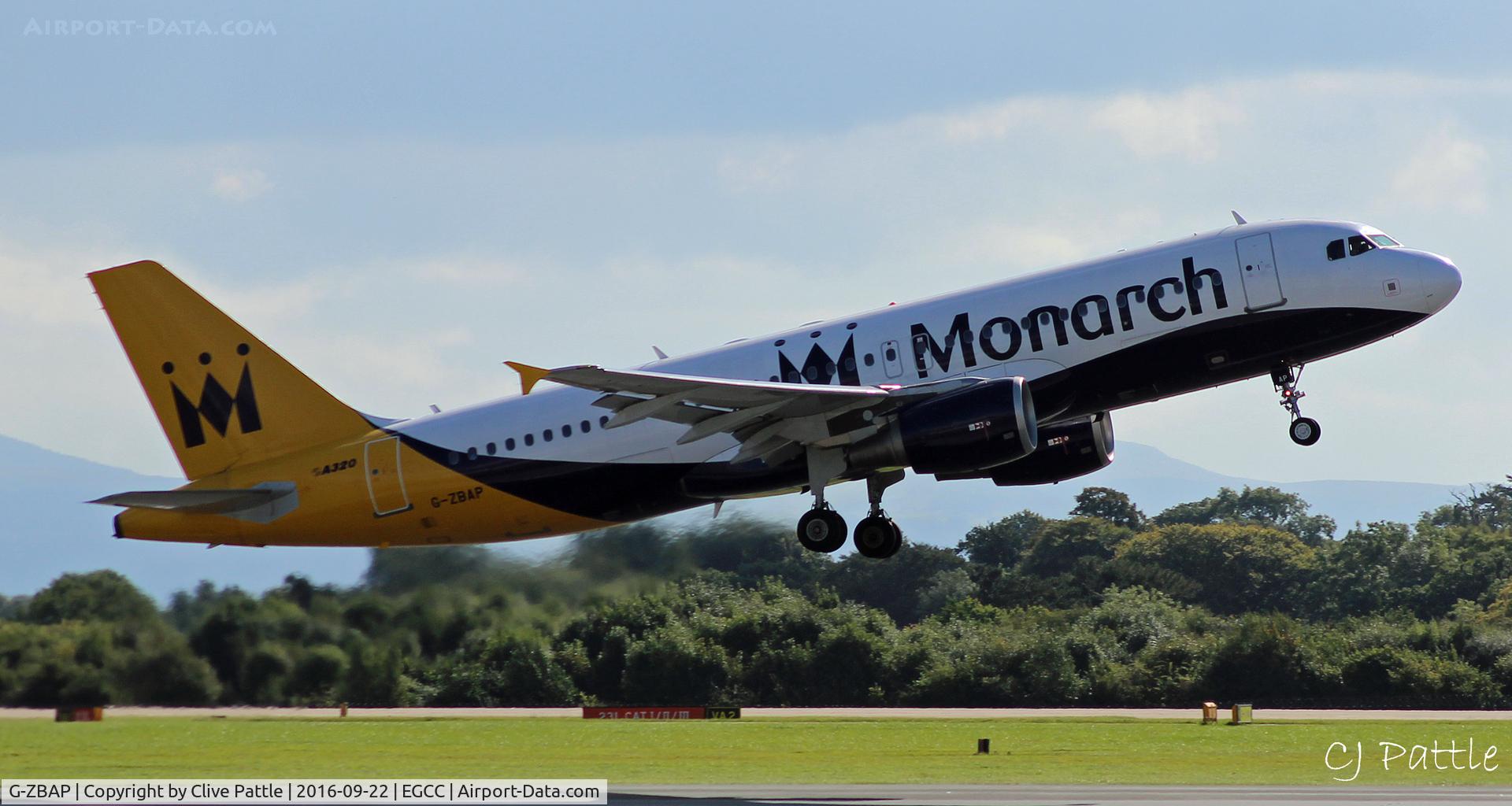 G-ZBAP, 2001 Airbus A320-214 C/N 1605, @ EGCC