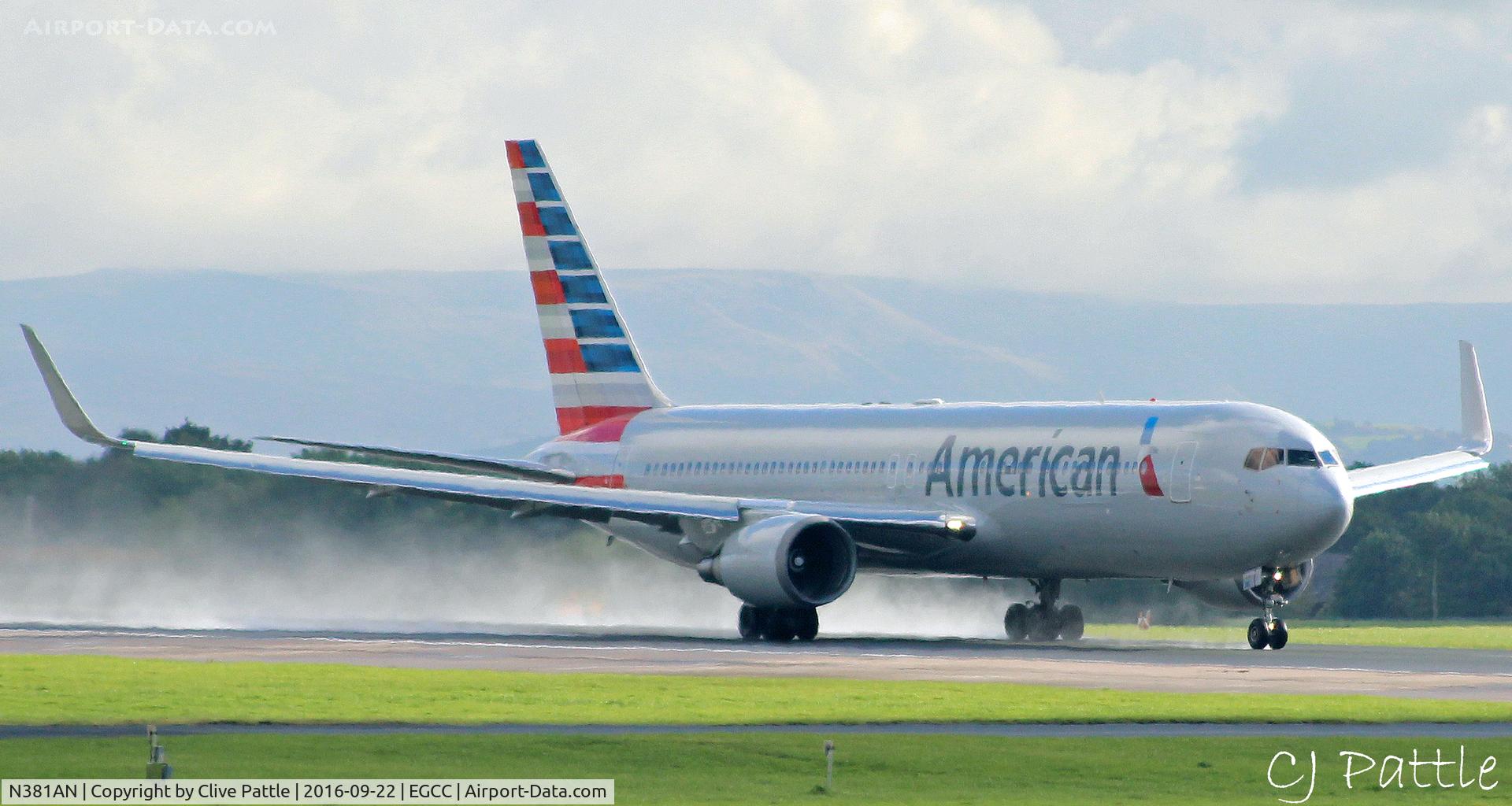 N381AN, 1993 Boeing 767-323 C/N 25450, @ EGCC