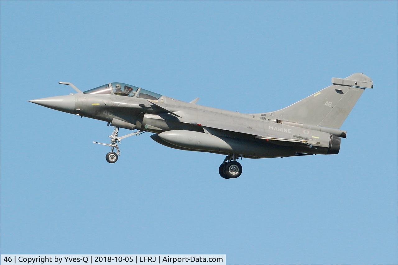46, 2016 Dassault Rafale M C/N 46, Dassault Rafale M, Short approach rwy 26, Landivisiau naval air base (LFRJ)
