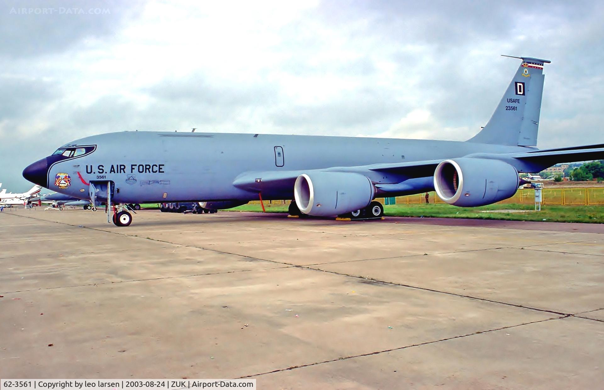 62-3561, 1963 Boeing KC-135E-BN Stratotanker C/N 18544, Zhukovsky 24.8.2003.modify to KC-135R