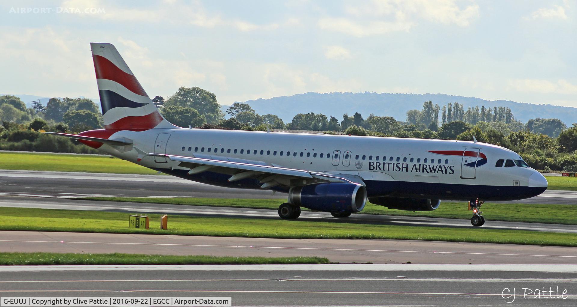 G-EUUJ, 2002 Airbus A320-232 C/N 1883, @ EGCC