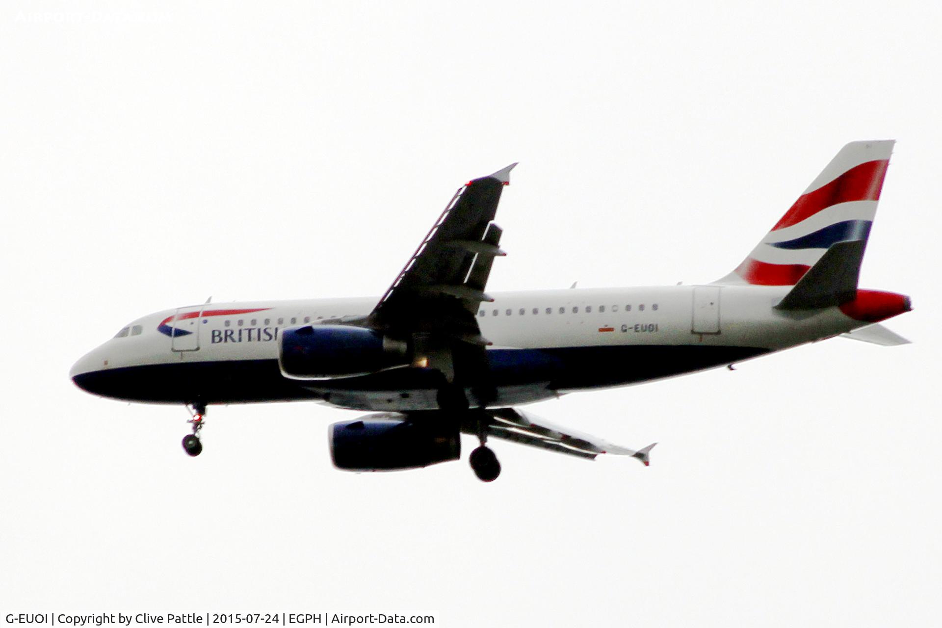 G-EUOI, 2001 Airbus A319-131 C/N 1606, @ EGPH