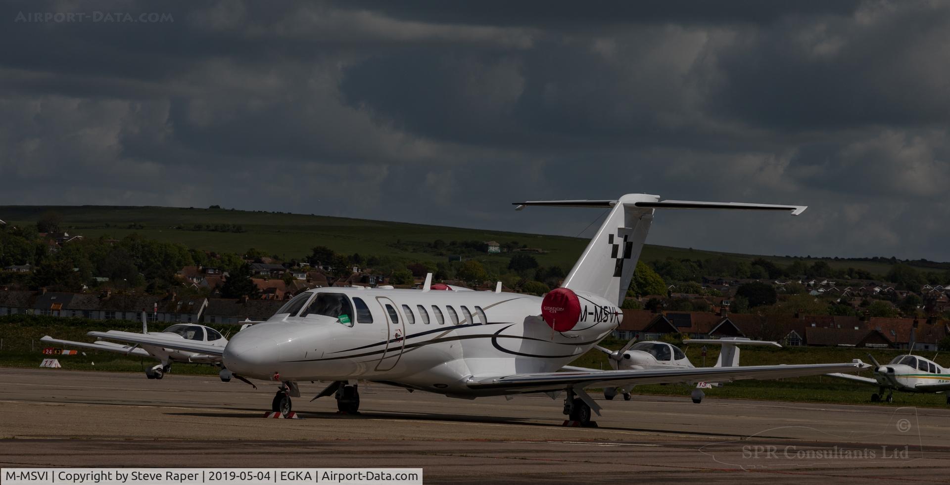 M-MSVI, 2011 Cessna 525B  CitationJet CJ3 C/N 525B-0361, Parked up at Shoreham Airport