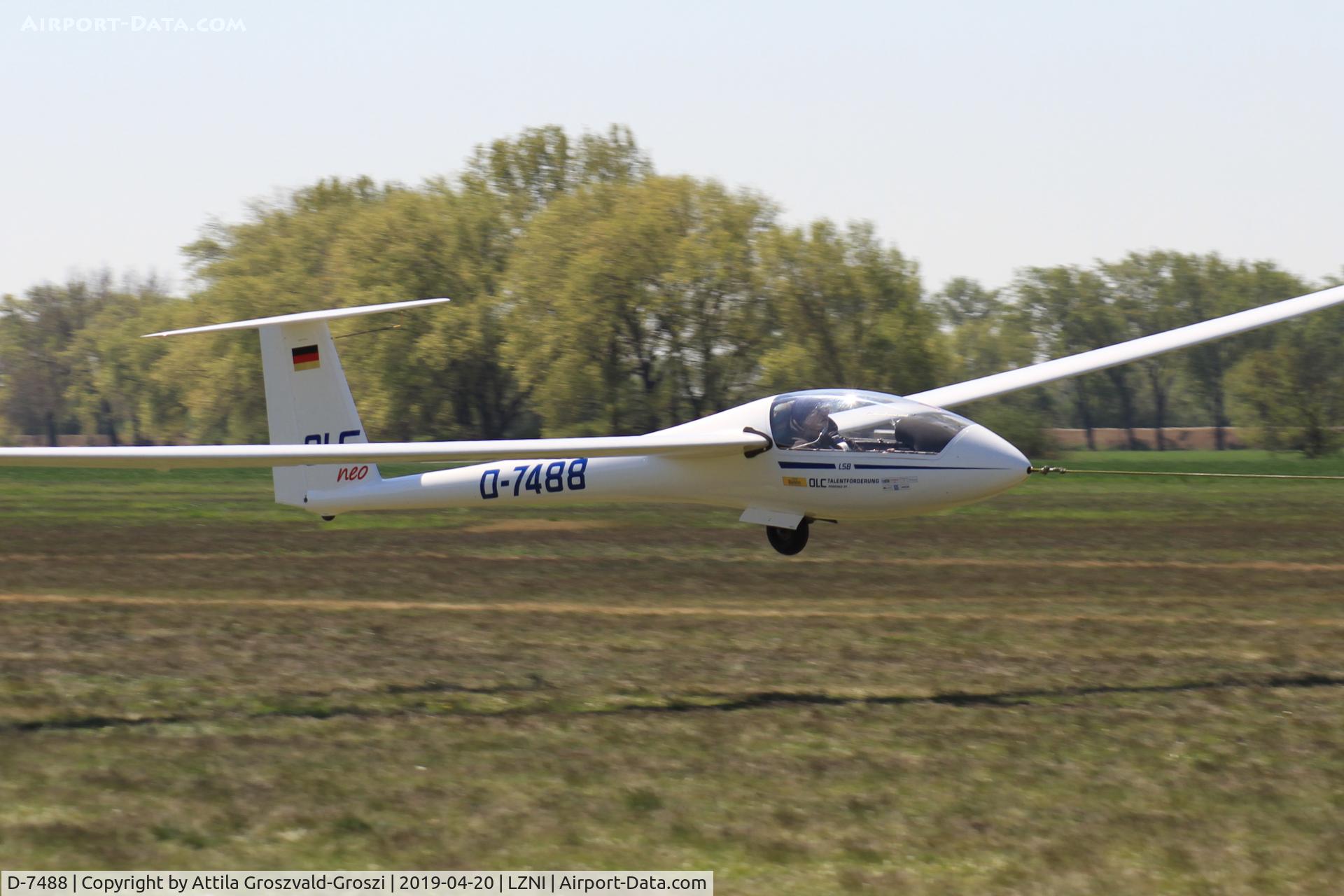 D-7488, 1996 Rolladen-Schneider LS8-A C/N 8083, LZNI - Nitra Airport, Slovakia - Pribina Cup 2019