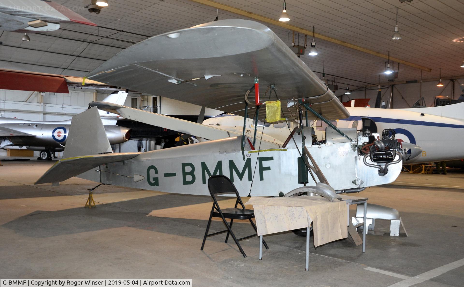 G-BMMF, 1990 Clutton-Tabenor Fred Series 2 C/N PFA 029-10296, Off airport. G-BMMF on display at the South Wales Aviation Museum, Picketston Business Park, Saint Athan, Wales, UK.