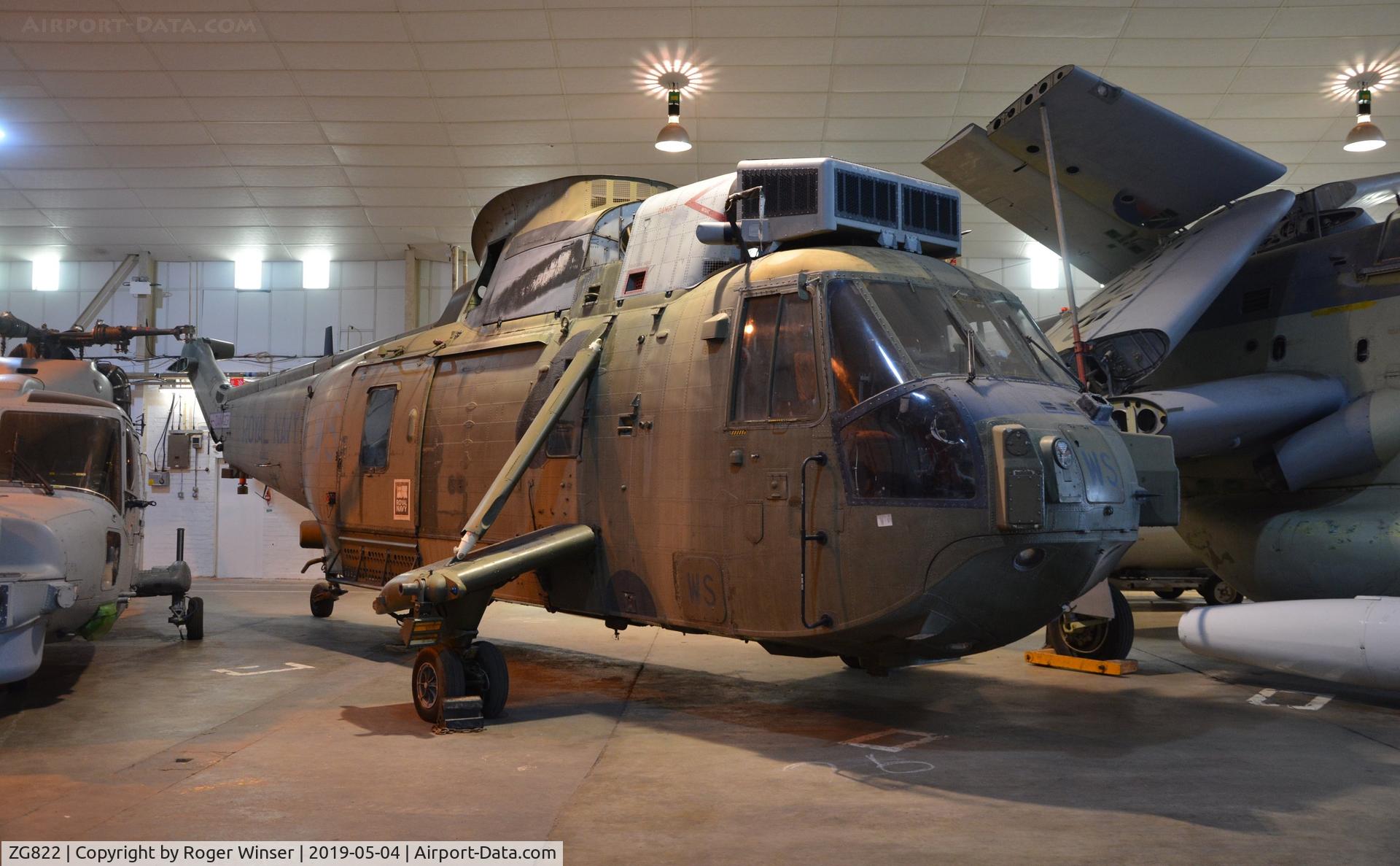 ZG822, 1990 Westland Sea King HC.4 C/N WA1003, Off airpot. Former Royal Navy 
