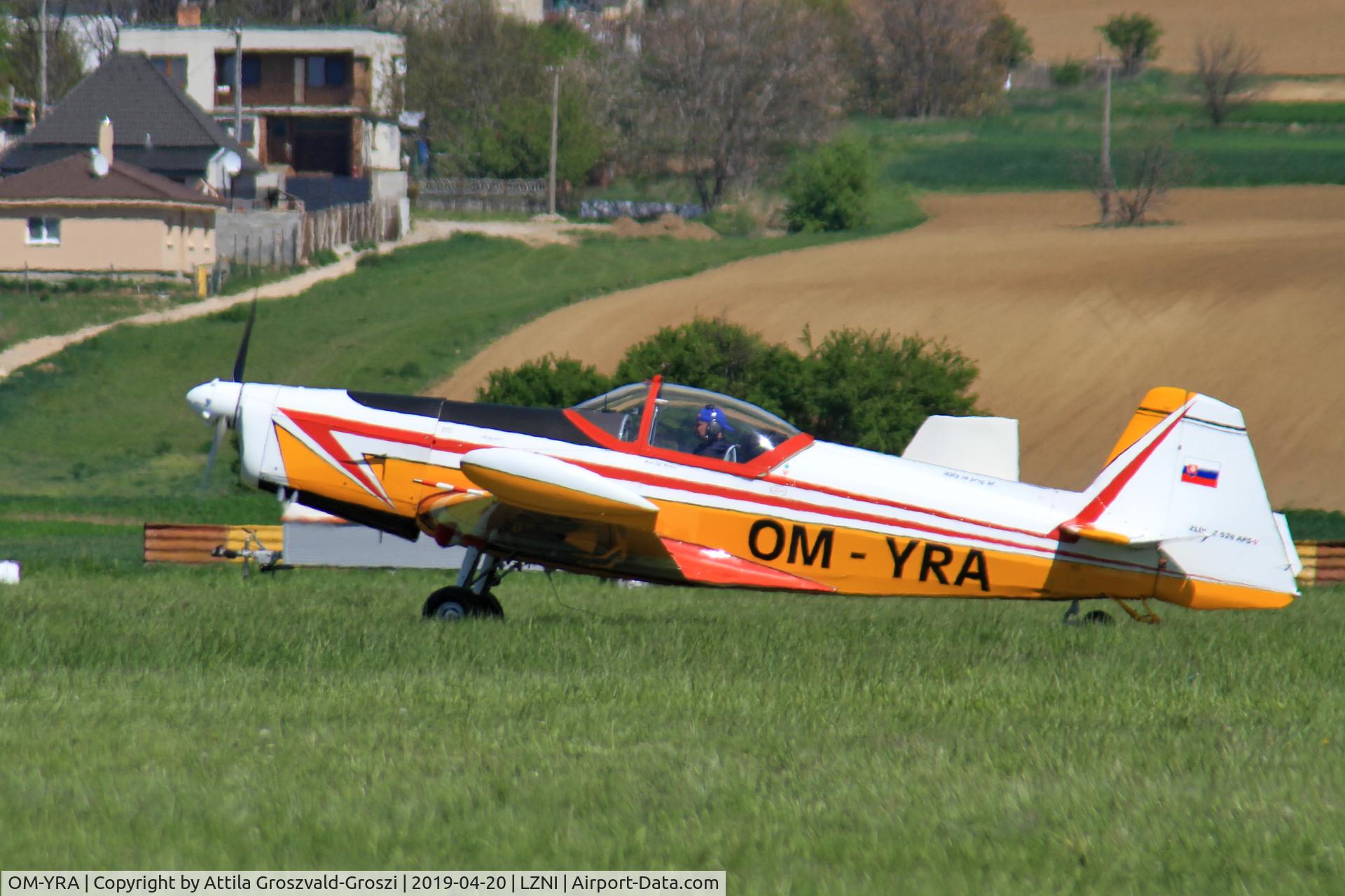 OM-YRA, 1970 Zlin Z-526AFS-V C/N 1101, LZNI - Nitra Airport, Slovakia