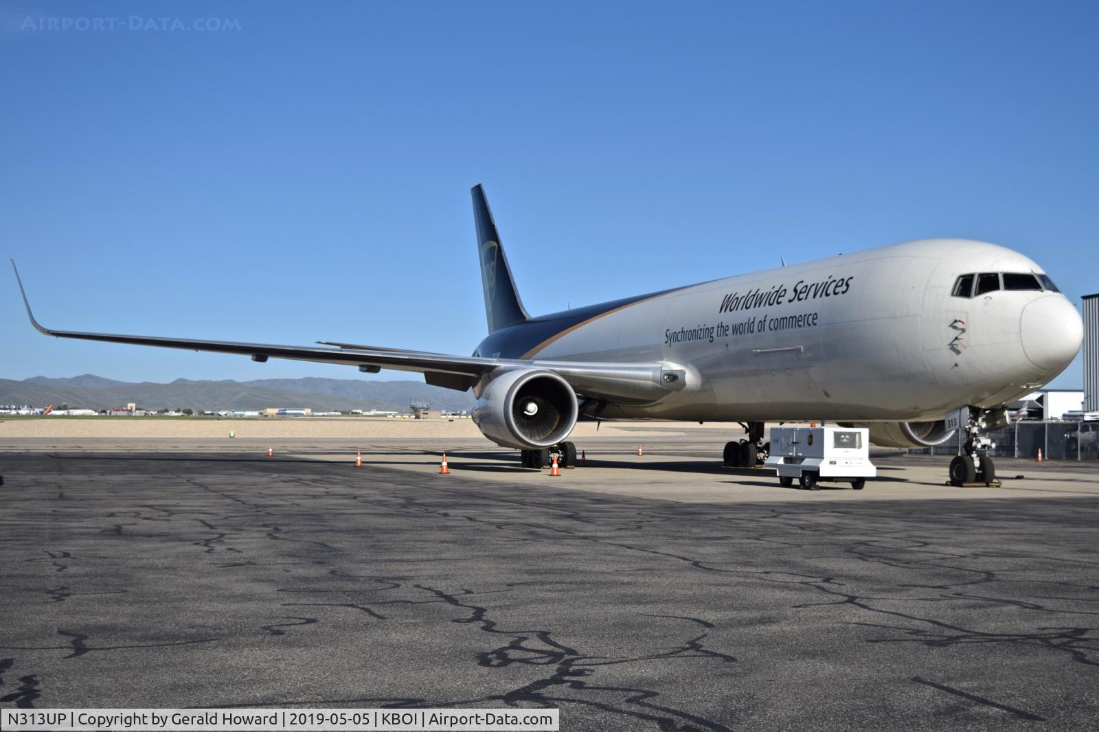 N313UP, 1996 Boeing 767-34AF C/N 27764, Parked on the UPS ramp