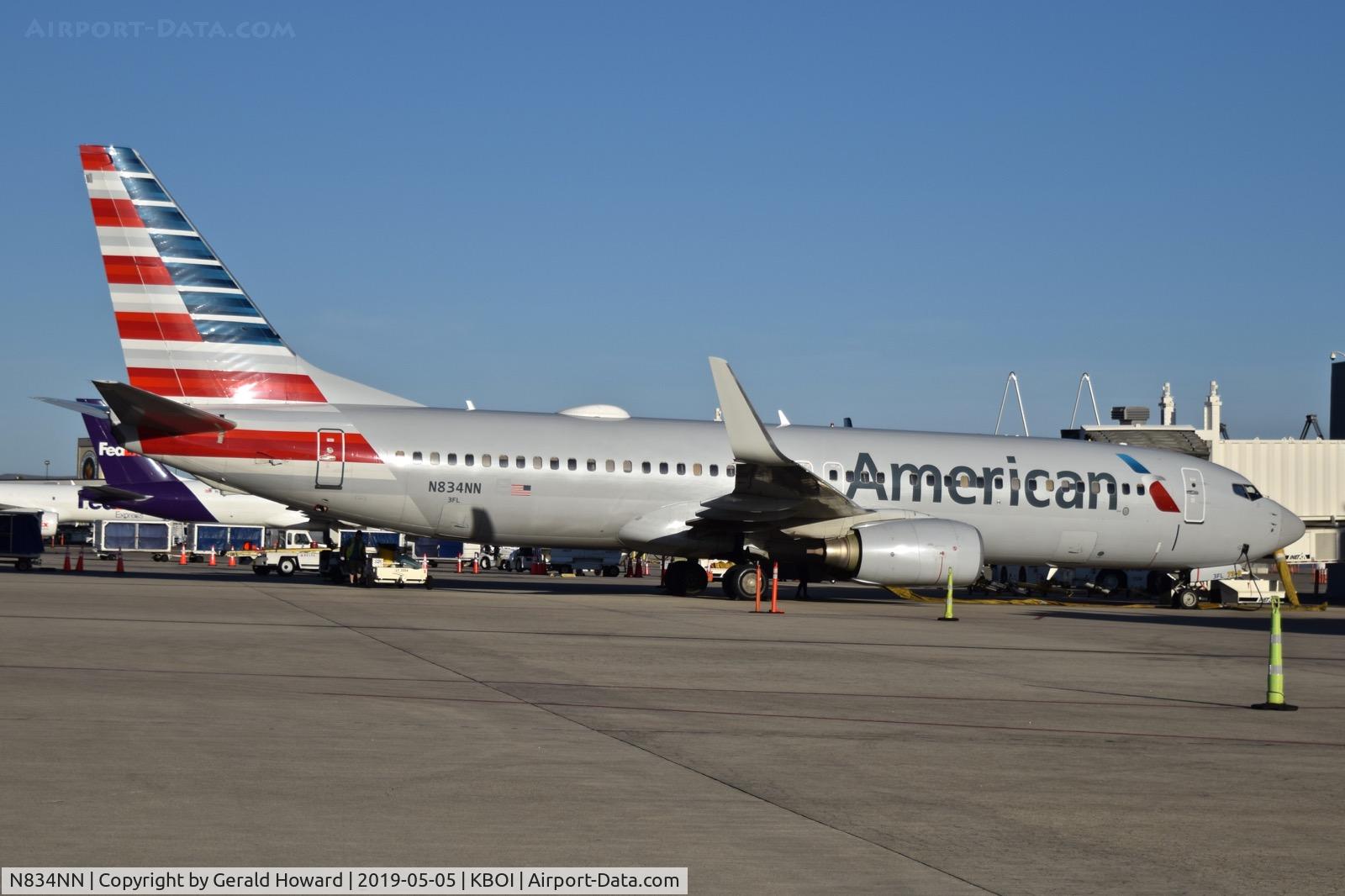 N834NN, 2010 Boeing 737-823 C/N 29576, Parked at the gate.