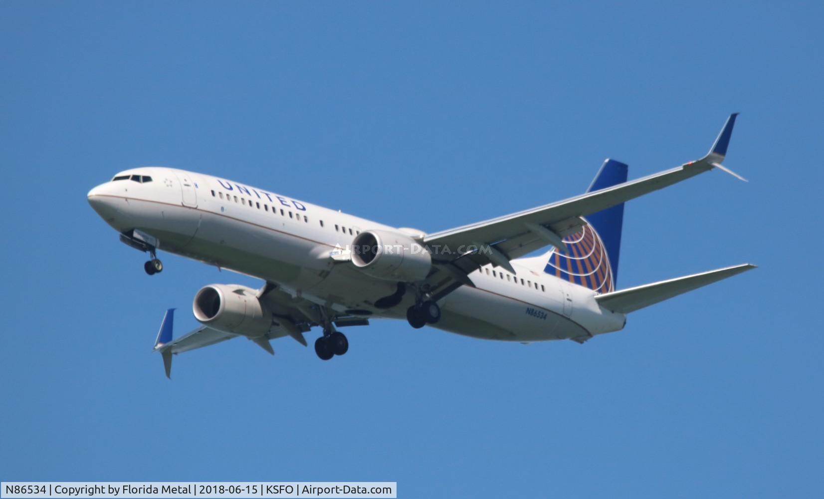 N86534, 2016 Boeing 737-824 C/N 62750, United