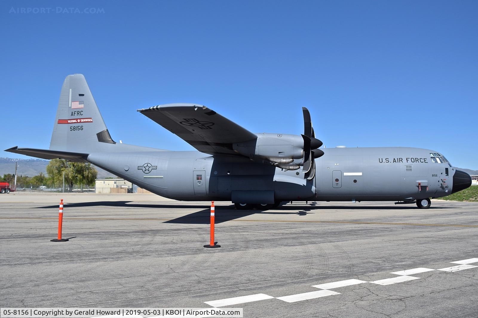 05-8156, 2005 Lockheed Martin C-130J-30 Super Hercules C/N 382-5571, Parked on the west de ice pad. 403rd Wing, Kessler AFB, MS.