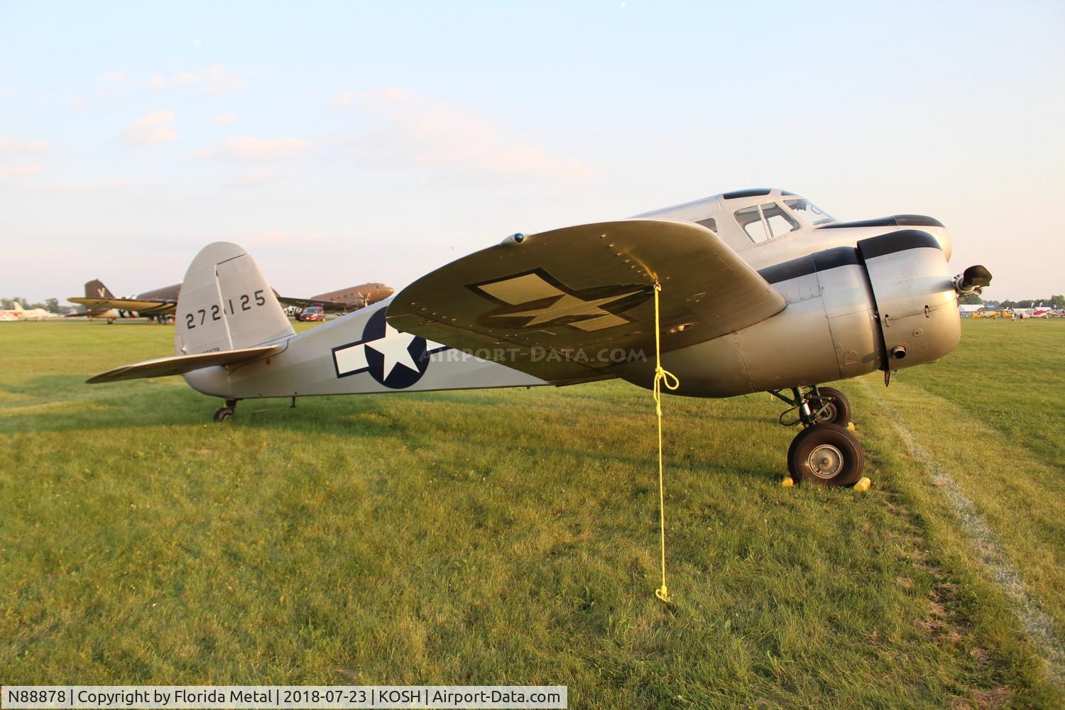 N88878, 1943 Cessna UC-78C (T-50) Bobcat C/N 4121, UC-78C