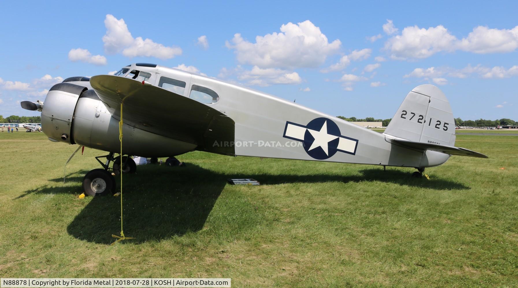 N88878, 1943 Cessna UC-78C (T-50) Bobcat C/N 4121, UC-78C