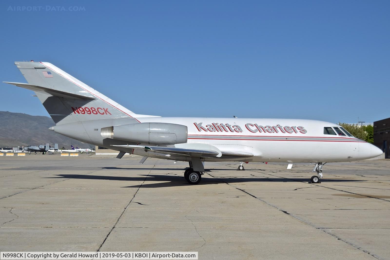 N998CK, 1967 Dassault Falcon 20 C/N 98, Parked on the south GA ramp.