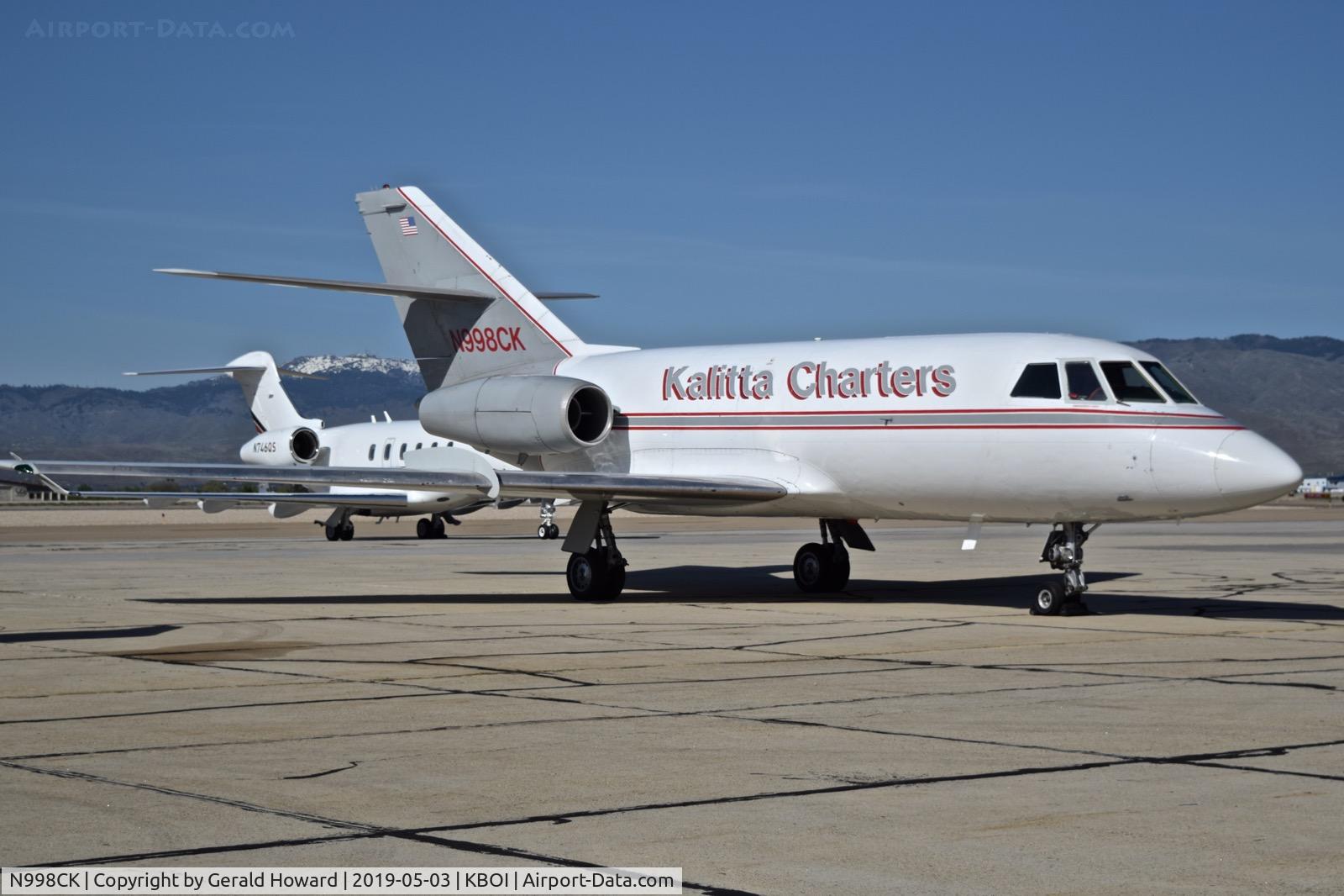 N998CK, 1967 Dassault Falcon 20 C/N 98, Parked on the south GA ramp.