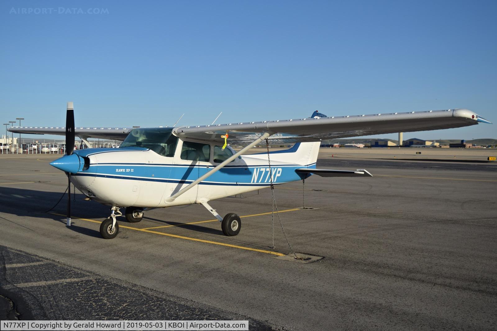 N77XP, 1976 Cessna R172K Hawk XP C/N R1722010, Parked on the north GA ramp.