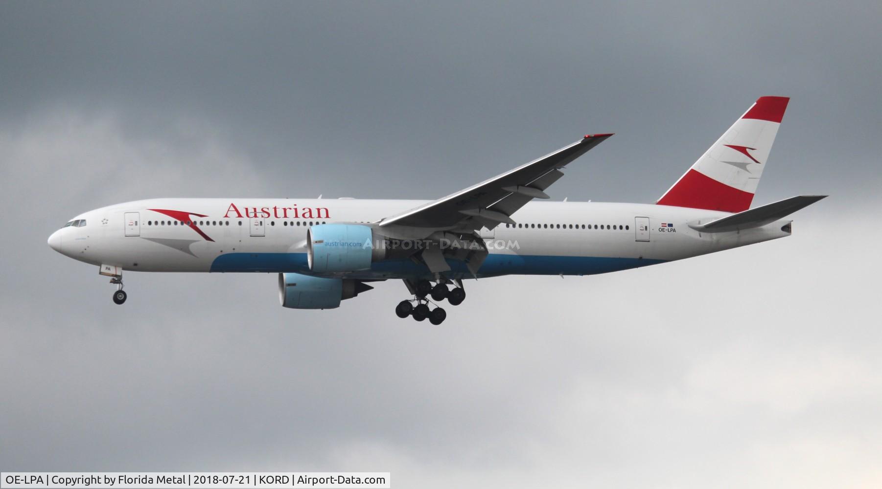 OE-LPA, 1997 Boeing 777-2Z9/ER C/N 28698, Austrian