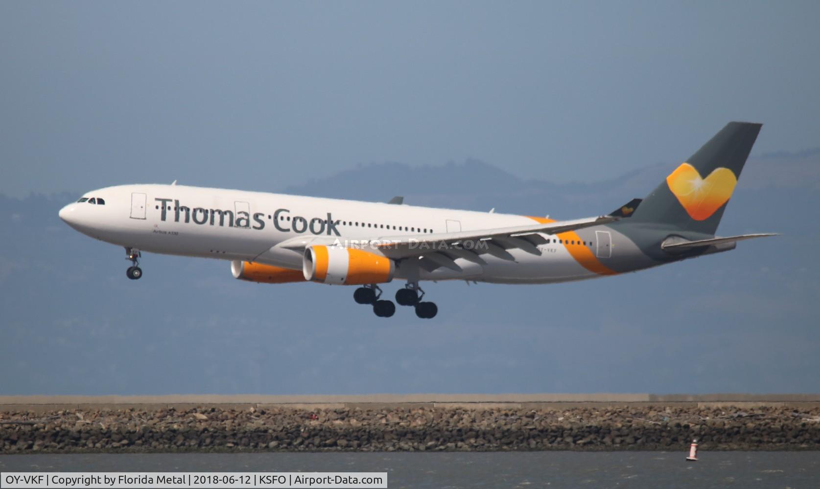 OY-VKF, 1999 Airbus A330-243 C/N 309, Thomas Cook