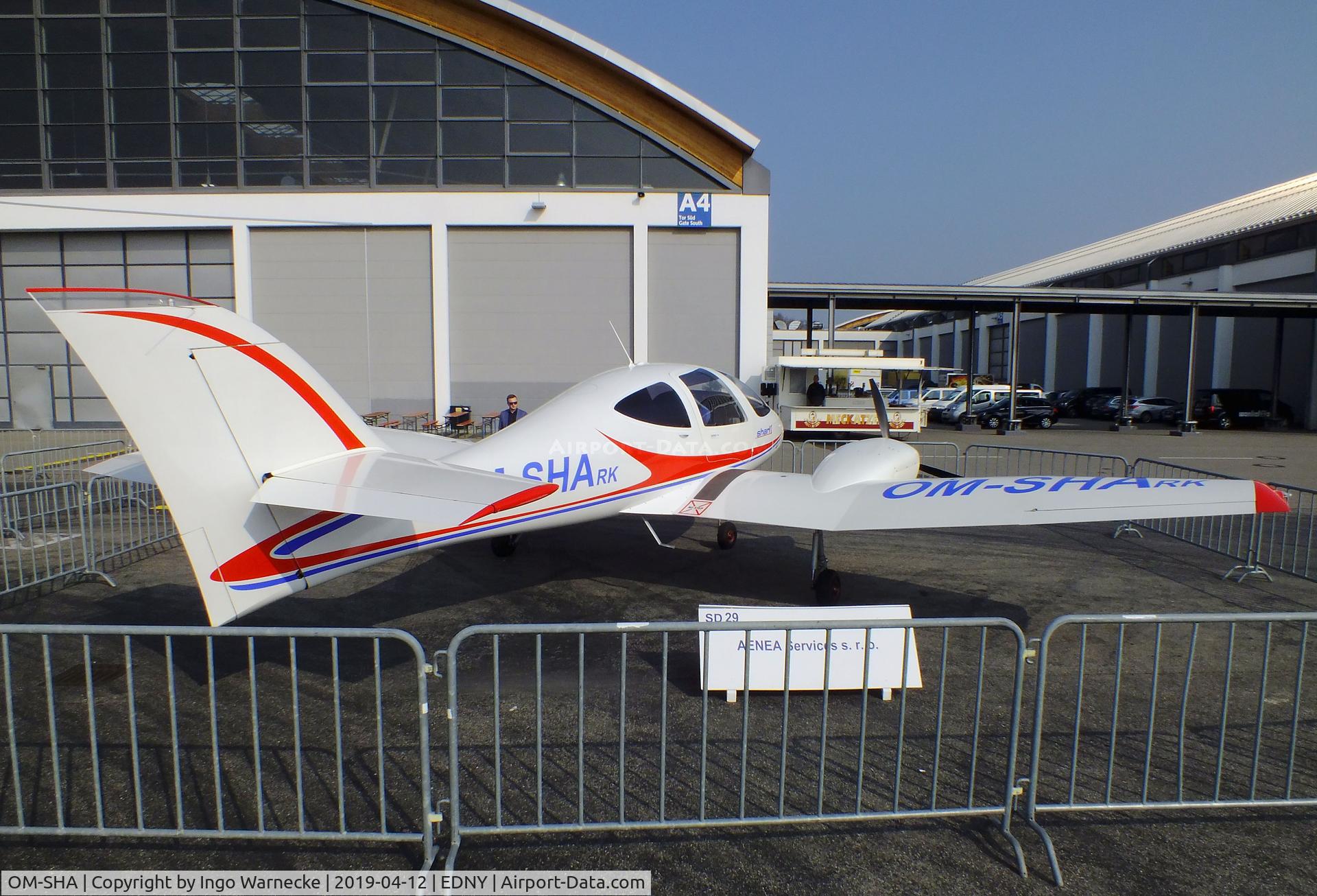 OM-SHA, Fly-Fan Shark C/N 001, Fly-Fan Shark at the AERO 2019, Friedrichshafen