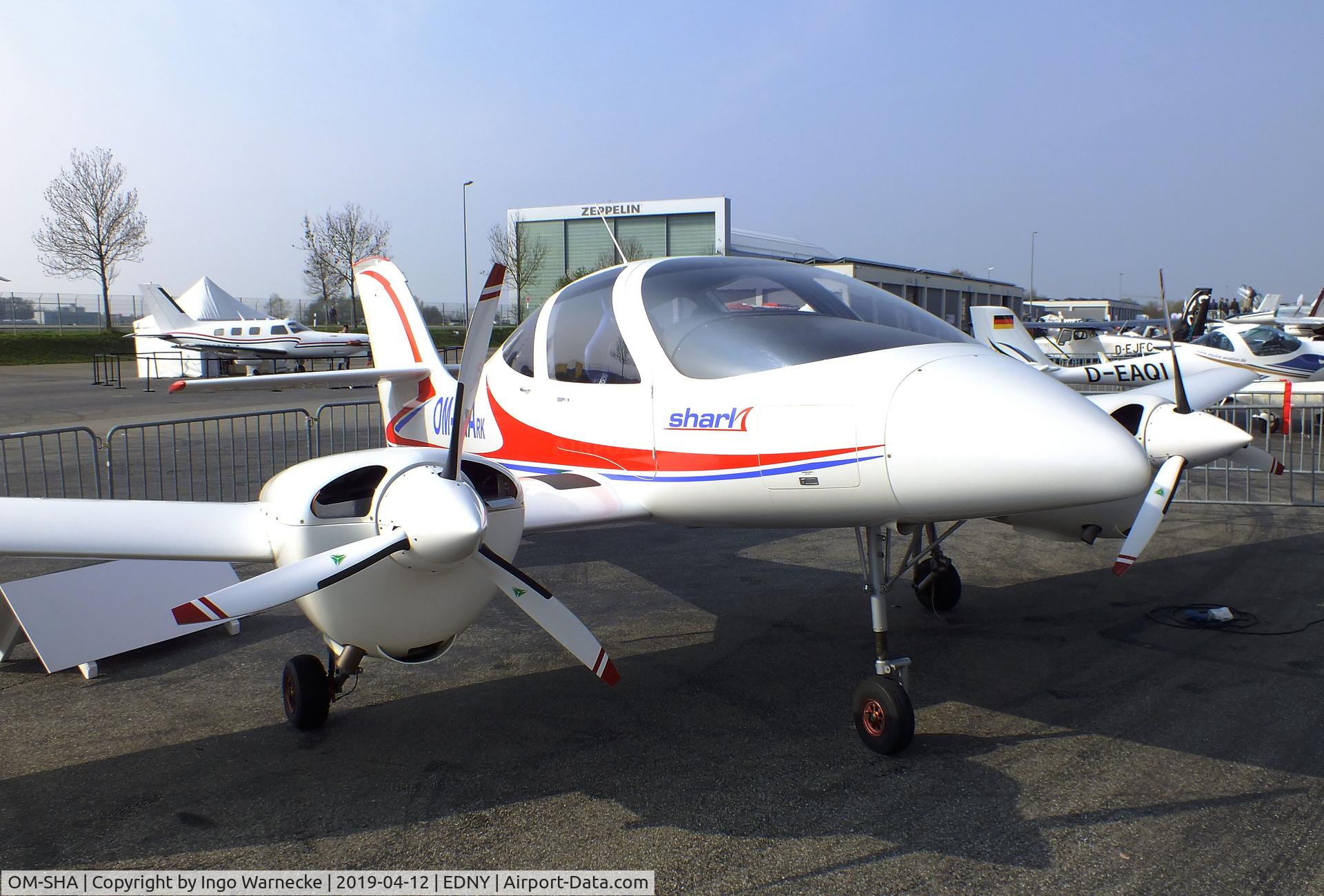 OM-SHA, Fly-Fan Shark C/N 001, Fly-Fan Shark at the AERO 2019, Friedrichshafen