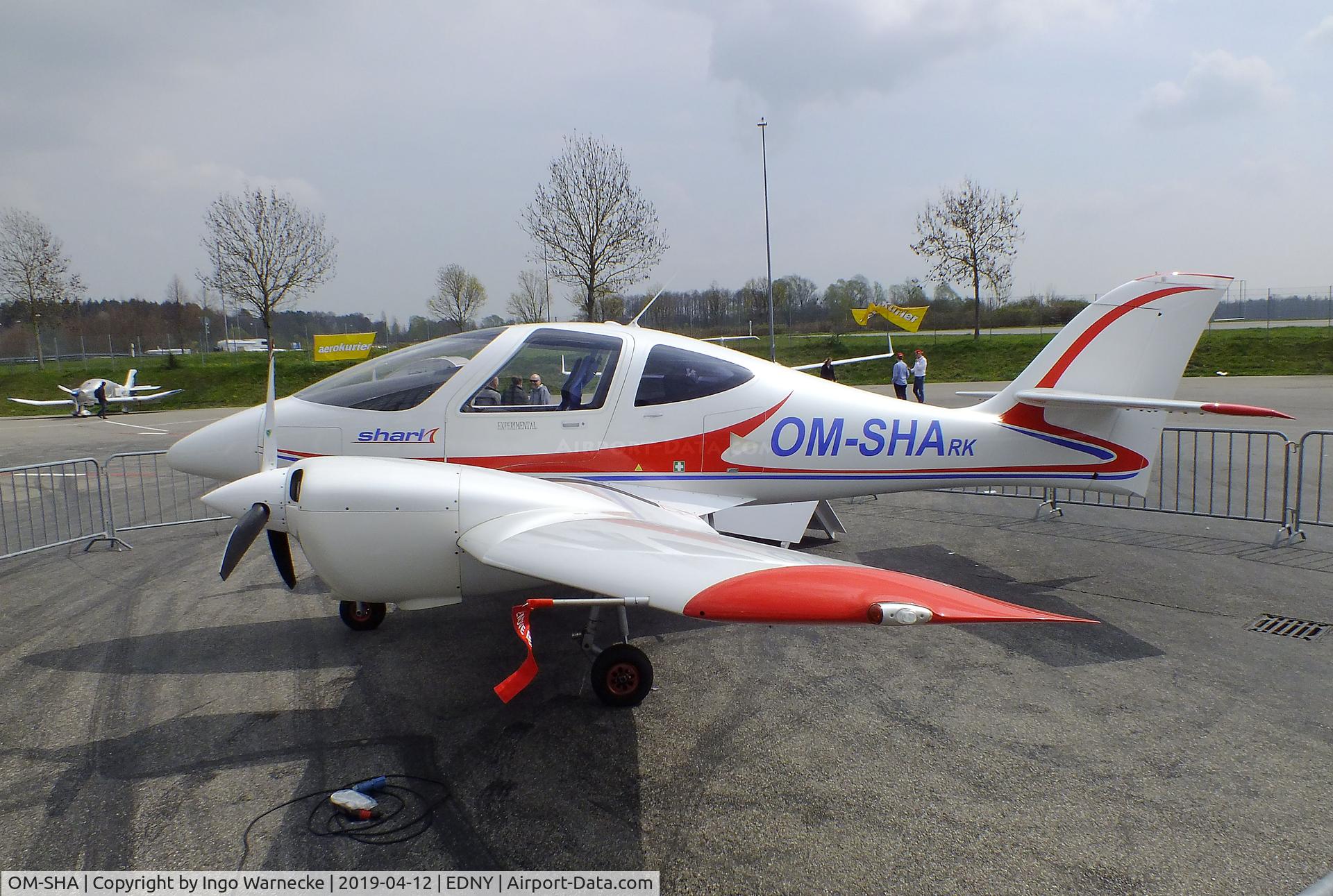 OM-SHA, Fly-Fan Shark C/N 001, Fly-Fan Shark at the AERO 2019, Friedrichshafen