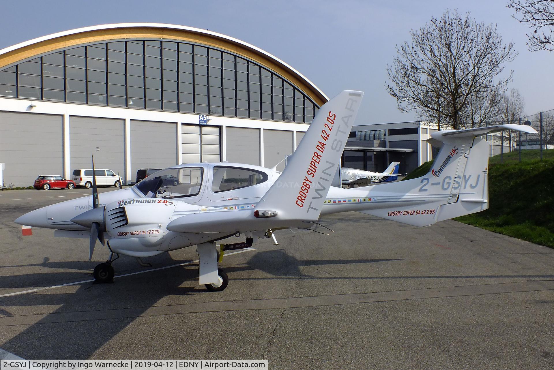 2-GSYJ, 2006 Diamond DA-42 Twin Star C/N 42.135, Diamond DA-42 2.0S Twin Star Crossby Super at the AERO 2019, Friedrichshafen