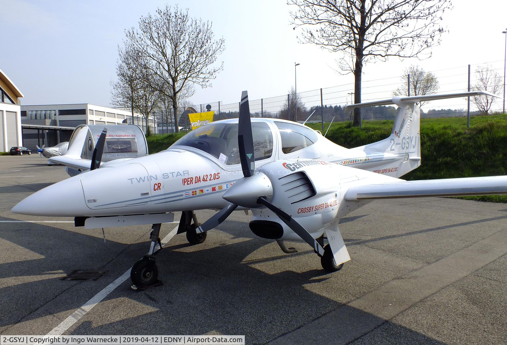2-GSYJ, 2006 Diamond DA-42 Twin Star C/N 42.135, Diamond DA-42 2.0S Twin Star Crossby Super at the AERO 2019, Friedrichshafen