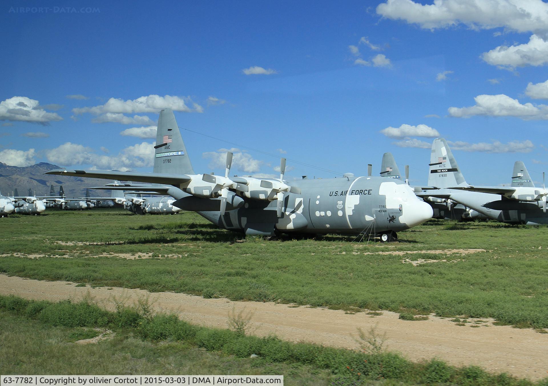 63-7782, 1964 Lockheed C-130E Hercules C/N 382-3848, boneyard 2015