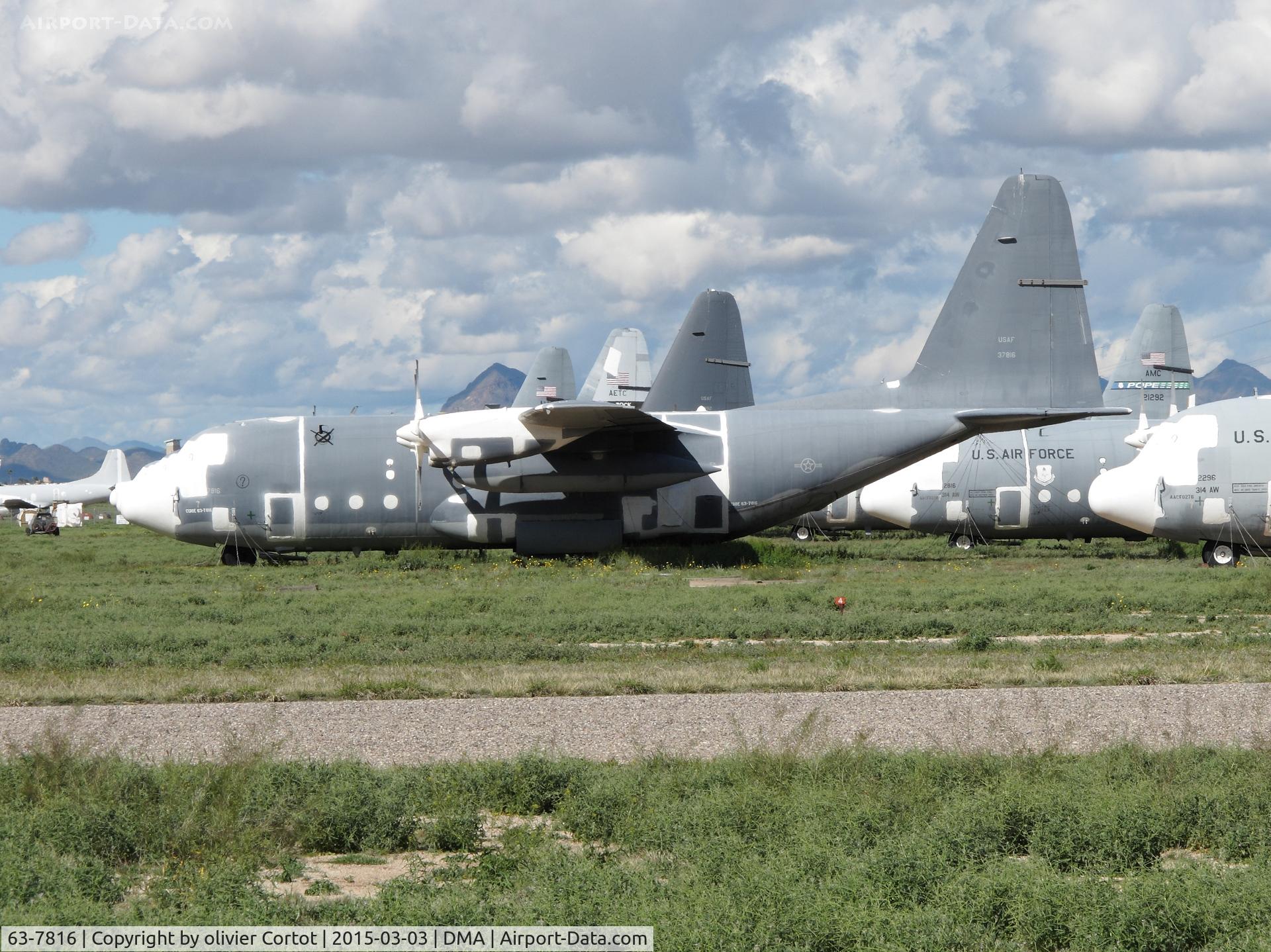 63-7816, 1963 Lockheed C-130E Hercules C/N 382-3894, boneyard 2015