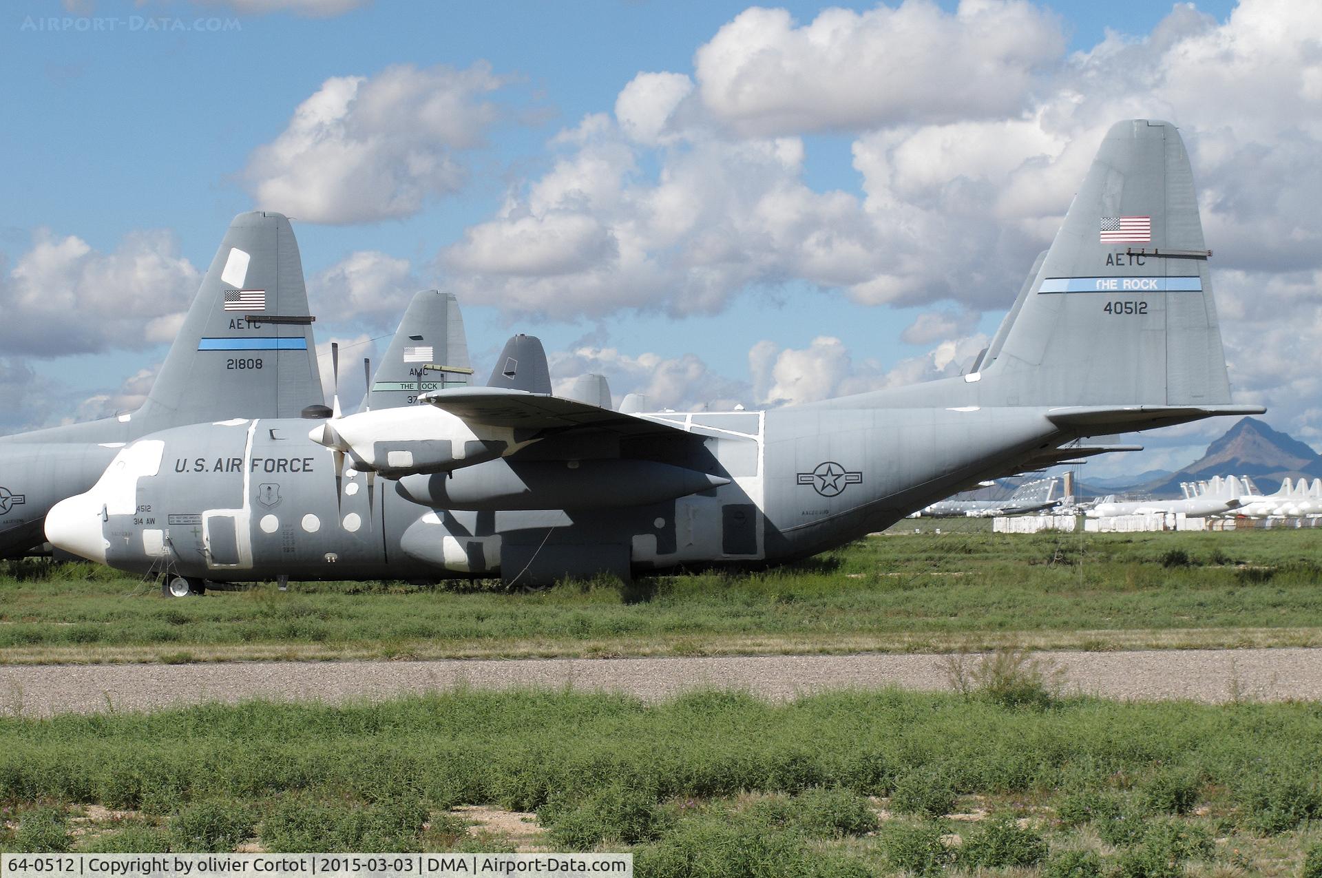 64-0512, 1964 Lockheed C-130E-LM Hercules C/N 382-3996, boneyard 2015