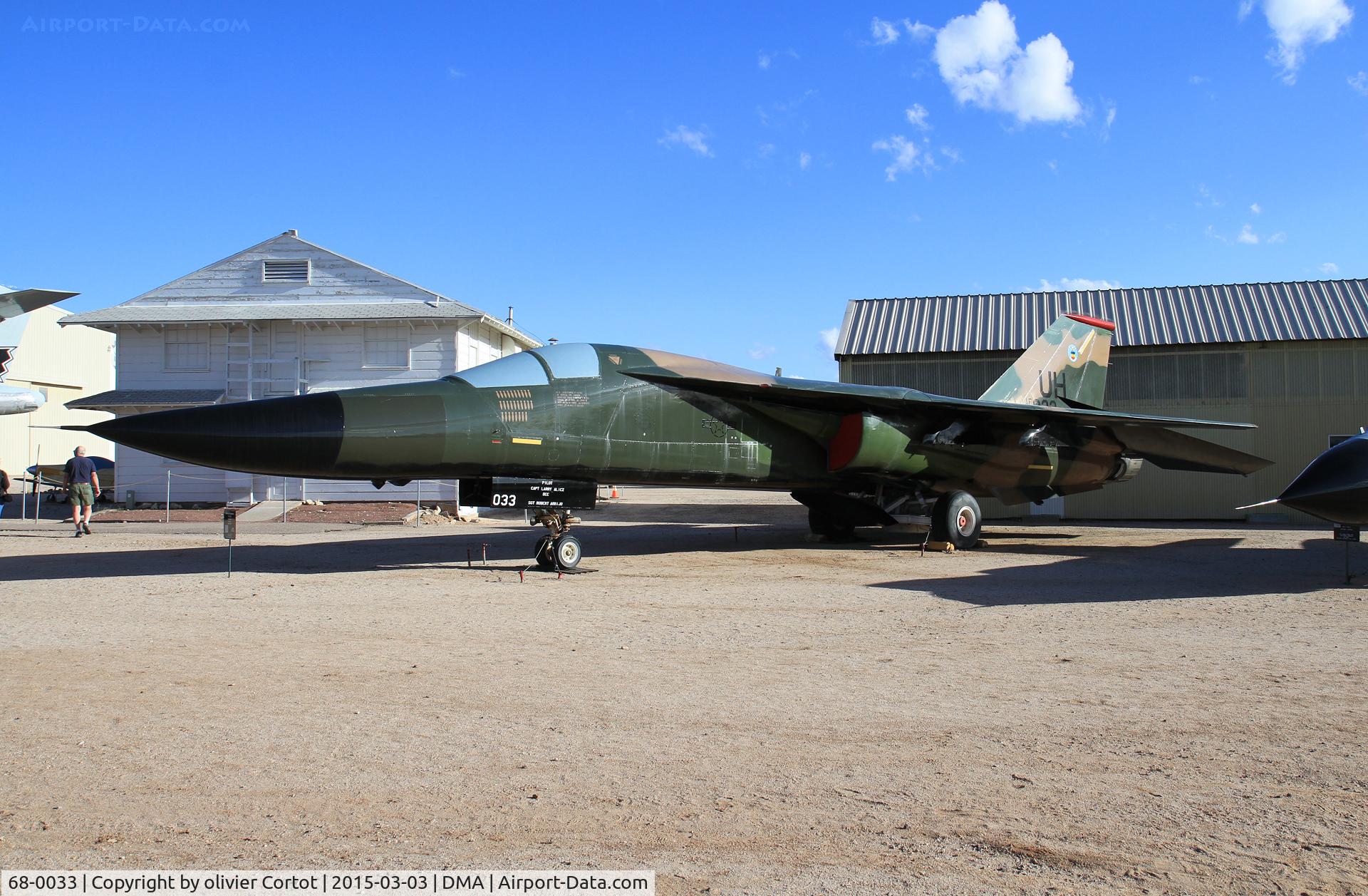 68-0033, 1968 General Dynamics F-111E Aardvark C/N A1-202, pima museum