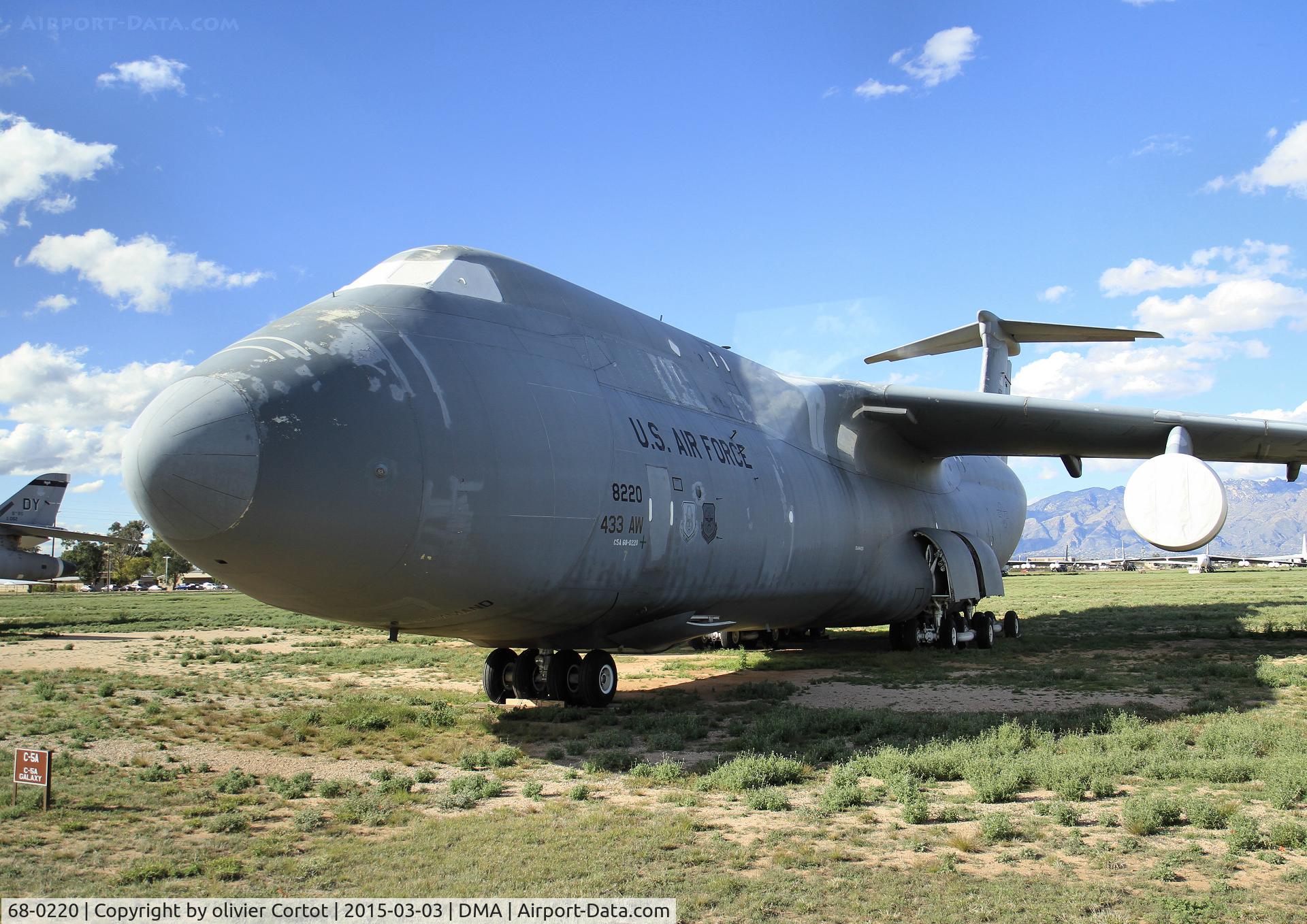 68-0220, 1968 Lockheed C-5A Galaxy C/N 500-0023, taken from the tour bus