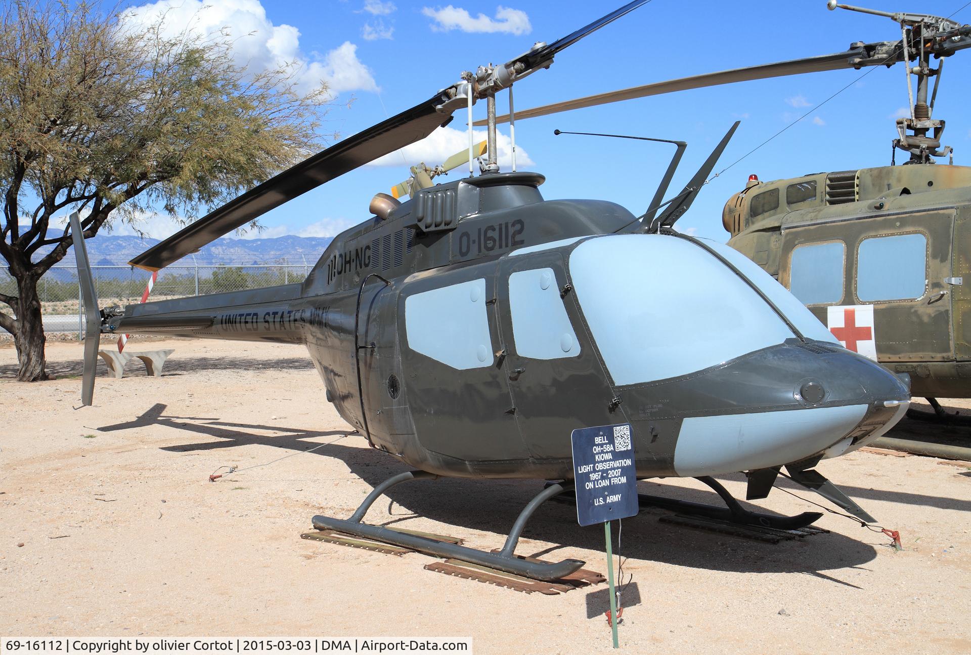 69-16112, Bell OH-58A Kiowa C/N 40333, pima museum