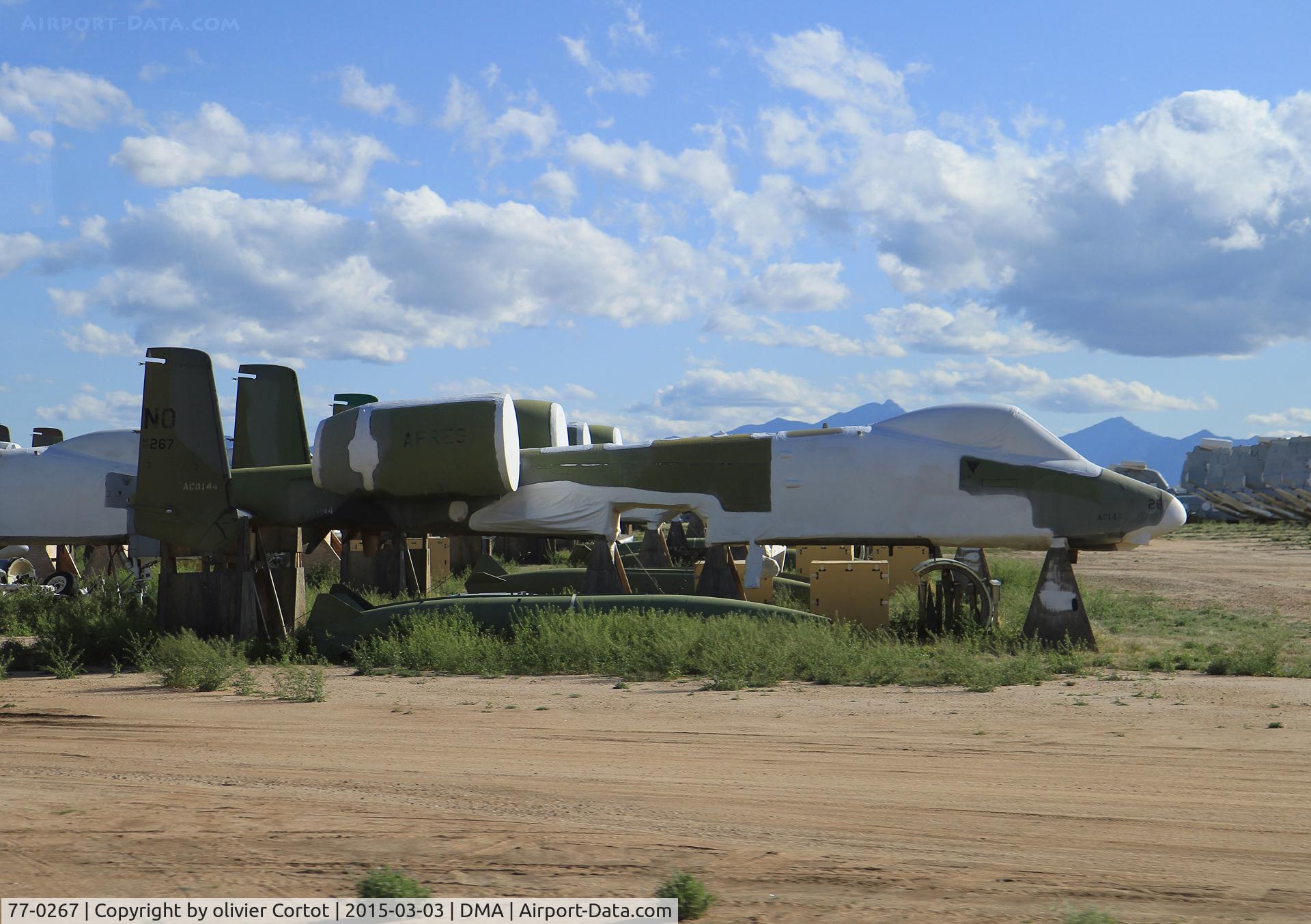 77-0267, 1977 Fairchild Republic A-10A Thunderbolt II C/N A10-0192, boneyard 2015