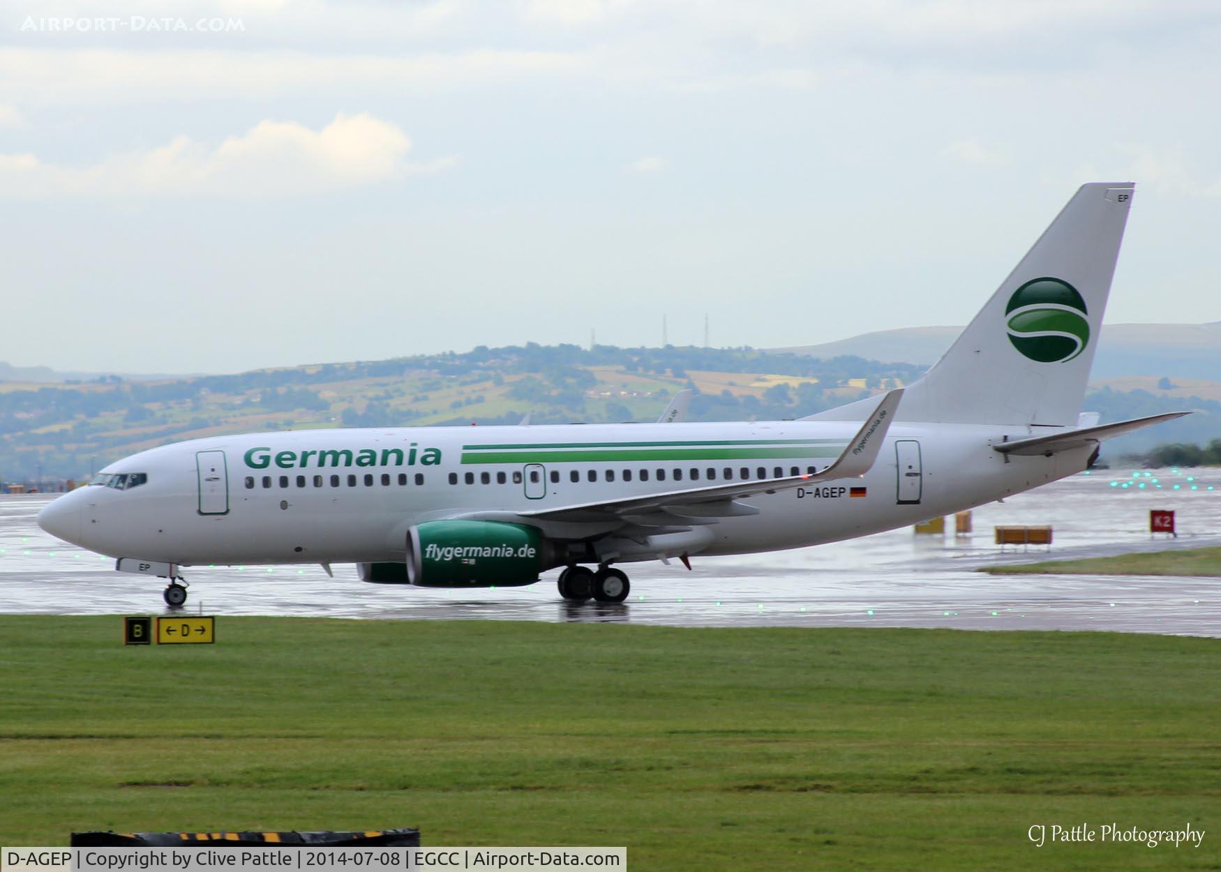 D-AGEP, 1998 Boeing 737-75B C/N 28102, @ EGCC