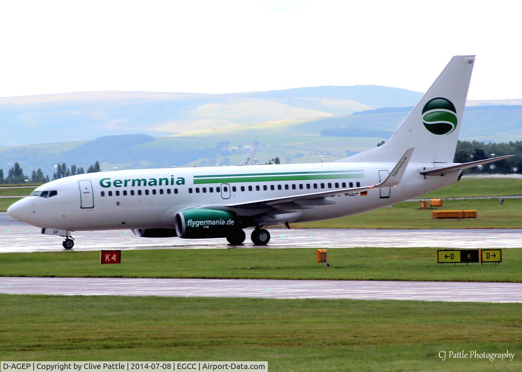 D-AGEP, 1998 Boeing 737-75B C/N 28102, @ EGCC