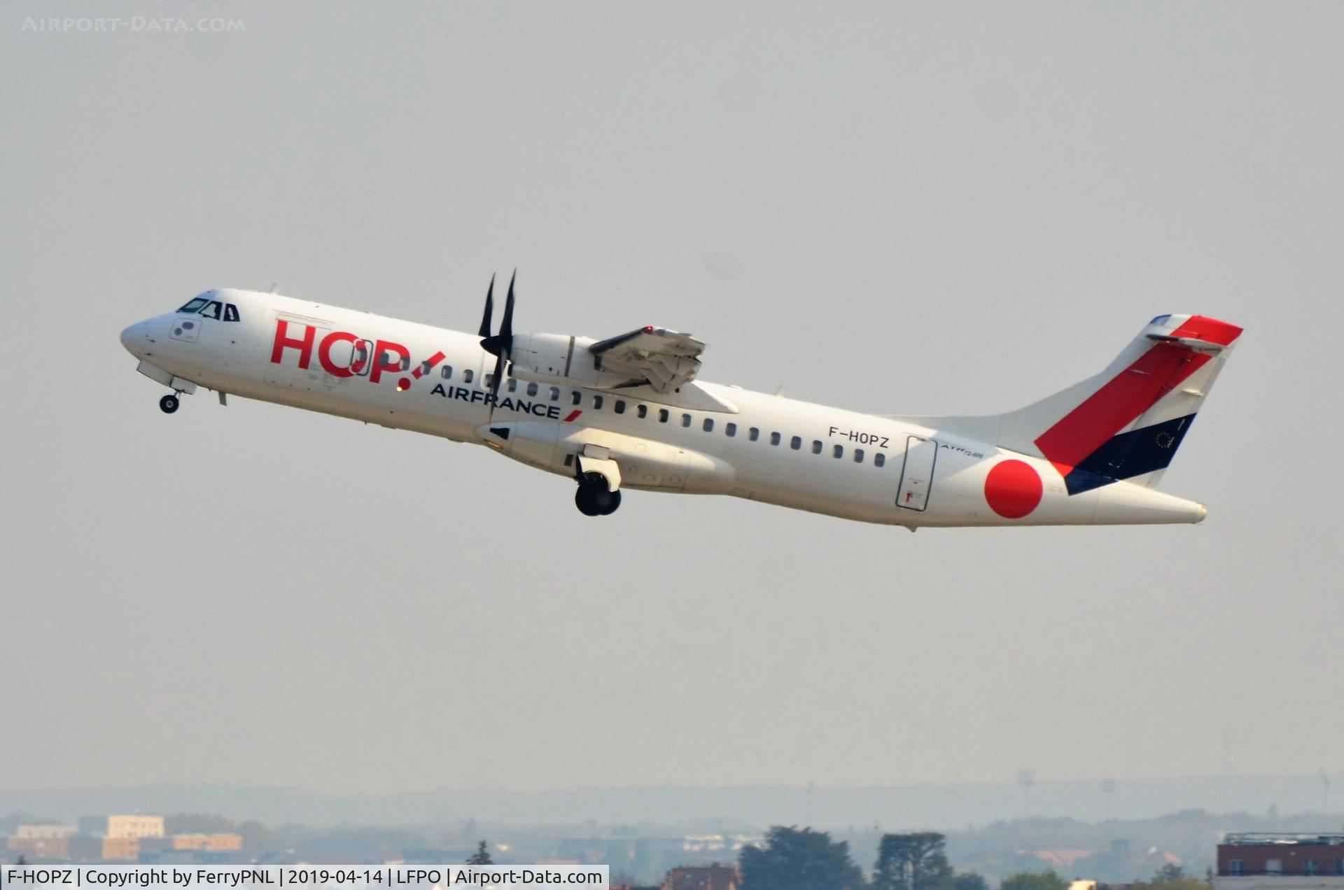 F-HOPZ, 2015 ATR 72-600 (72-212A) C/N 1265, Take-off of HOP ATR72