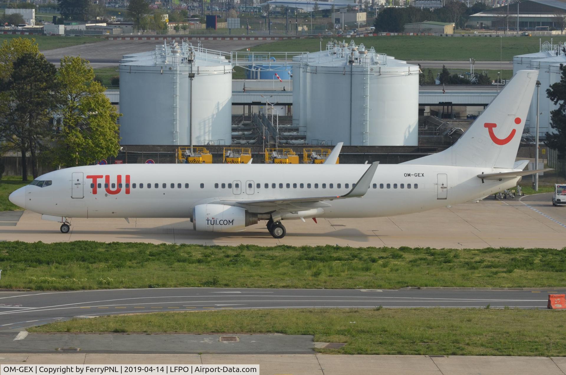 OM-GEX, 1999 Boeing 737-8AS C/N 29919, AirExplore B738 now changed into TUI outfit.