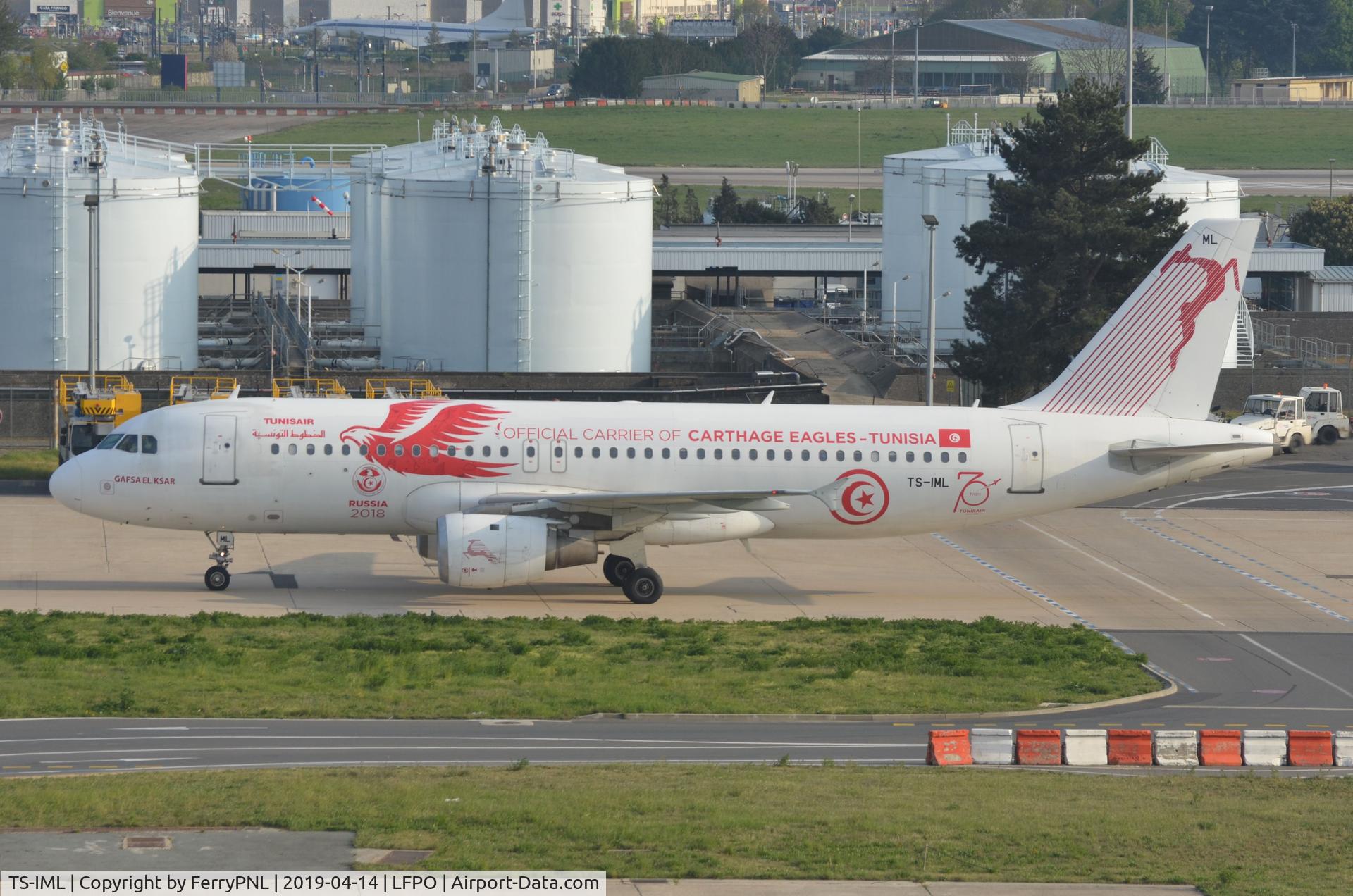 TS-IML, 1999 Airbus A320-211 C/N 0958, Tuniair A320 joined the football sponsoring.