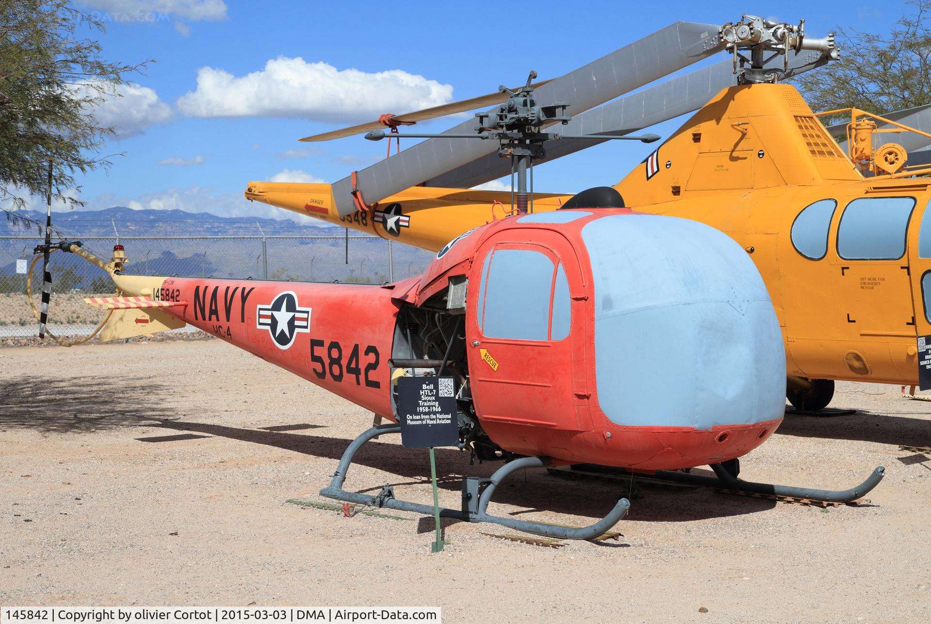 145842, Bell TH-13N C/N 2119, pima museum