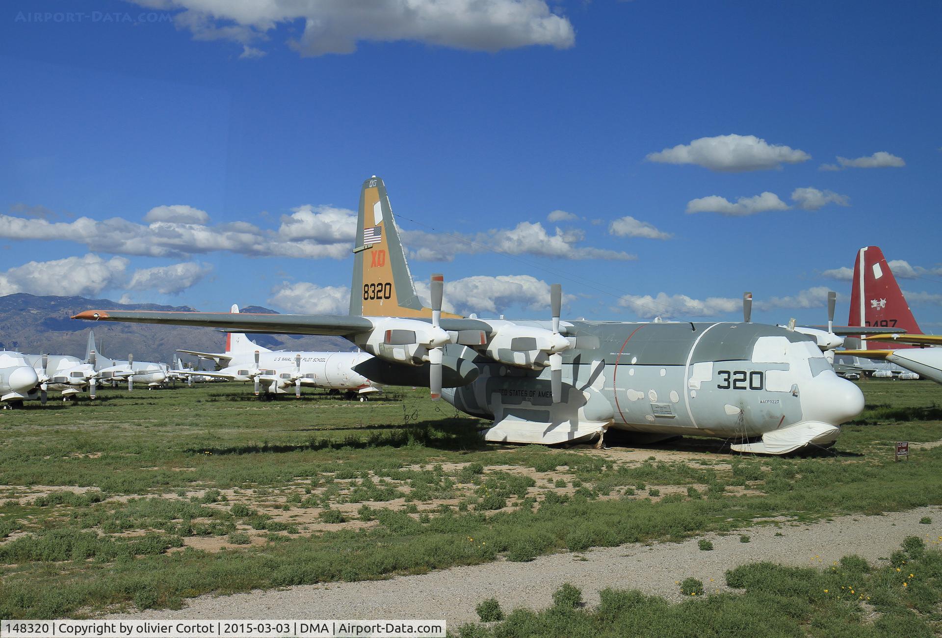 148320, 1960 Lockheed LC-130F Hercules C/N 282-3565, taken from the tour bus
