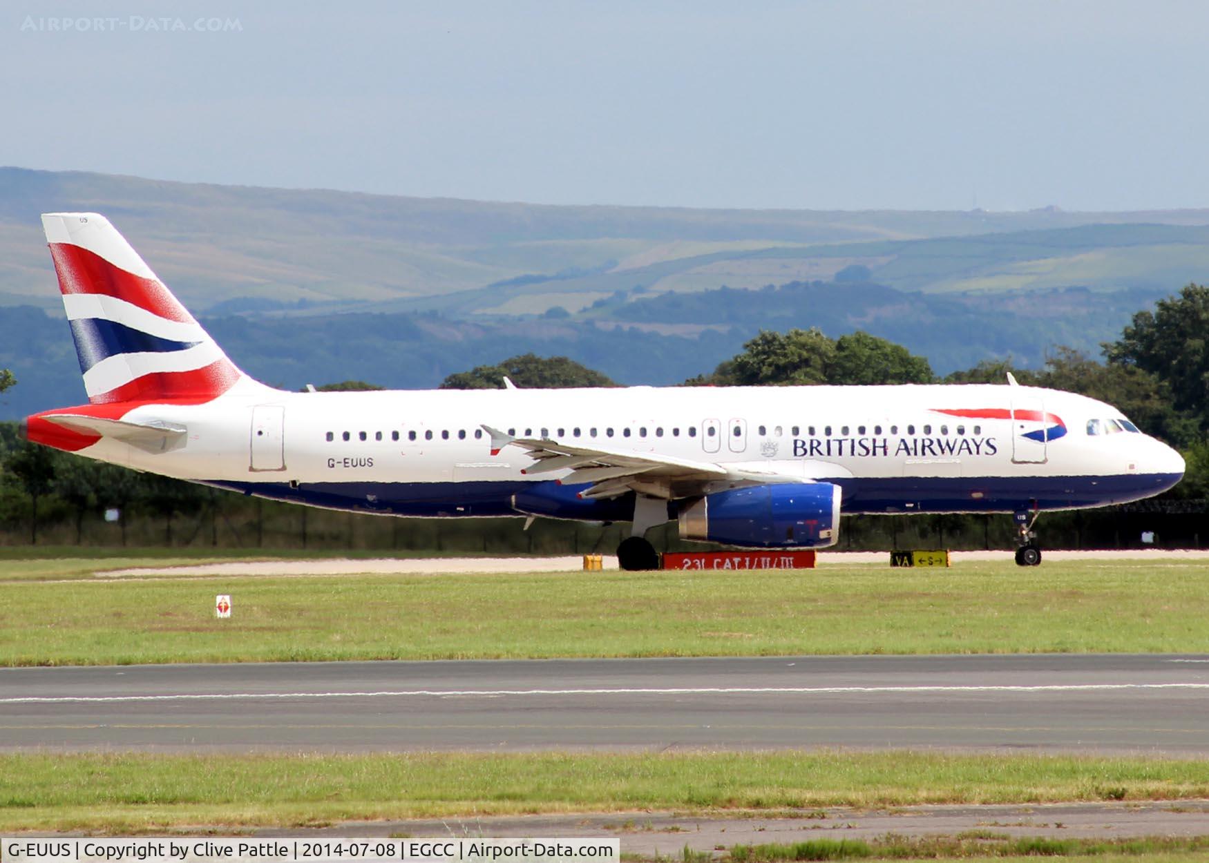 G-EUUS, 2007 Airbus A320-232 C/N 3301, @ EGCC
